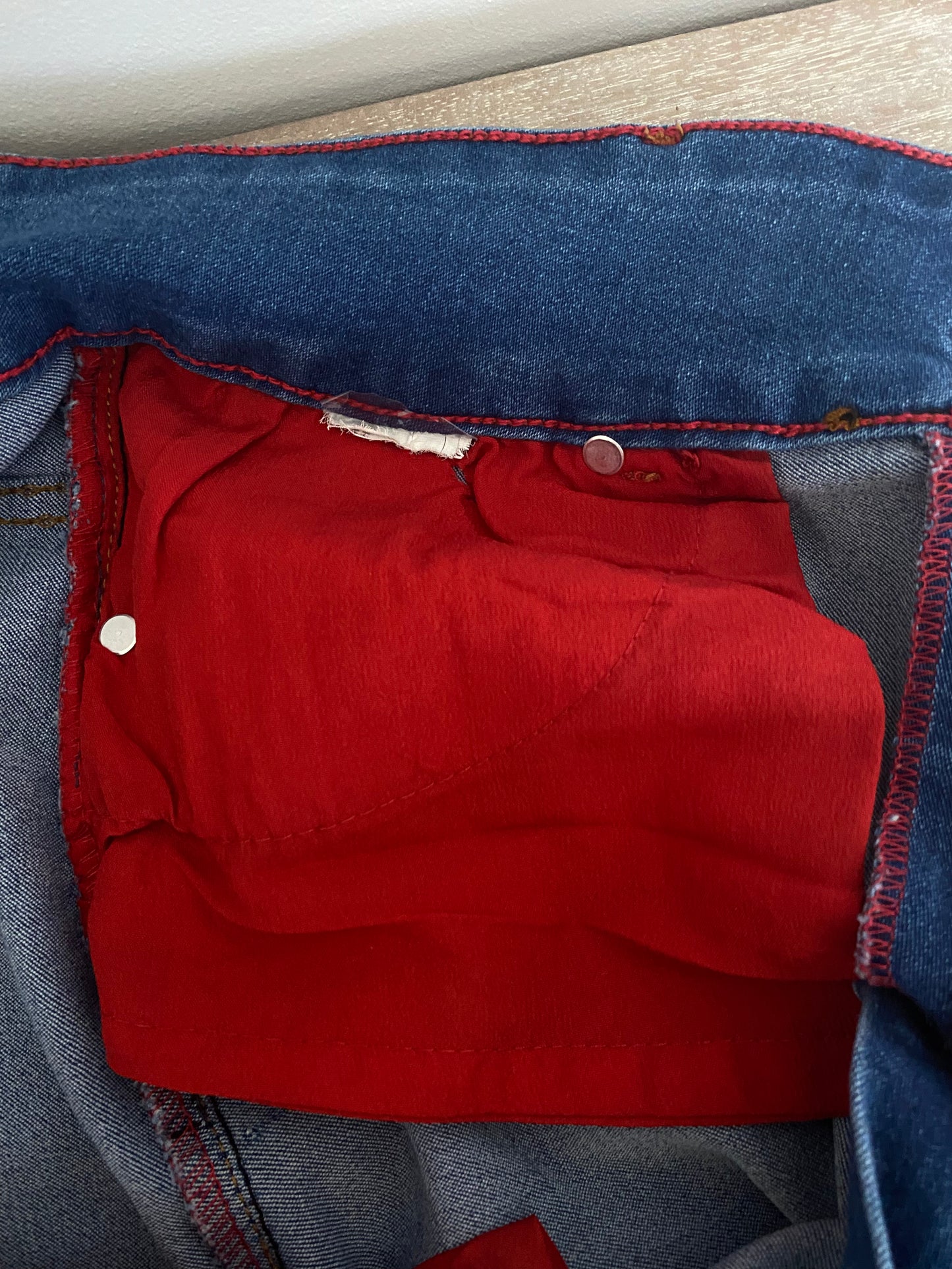 Vintage Blue Jean Maxi Skirt Gorgeous Long Denim