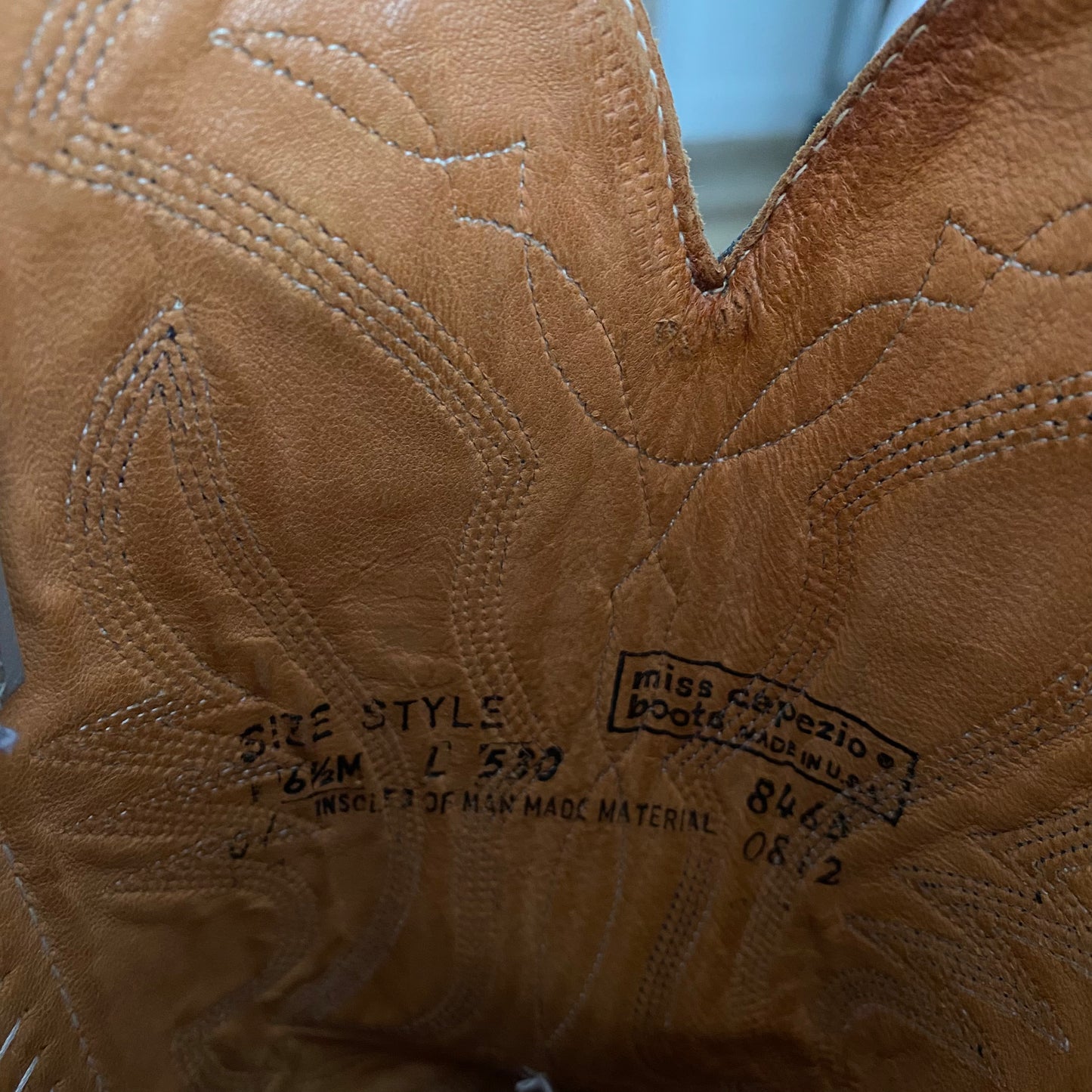 Vintage Miss Capezio Snakeskin Leather Boots Coastal Cowgirl Size 6.5