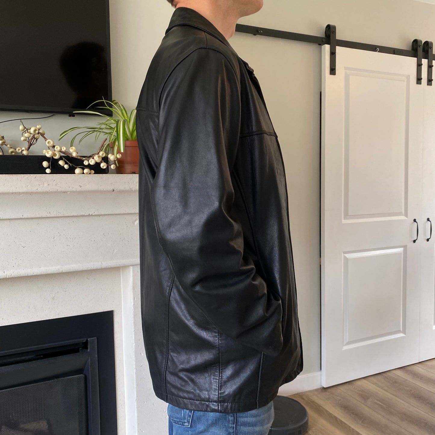 Lambskin Leather Men’s Jacket Black Buttery Soft