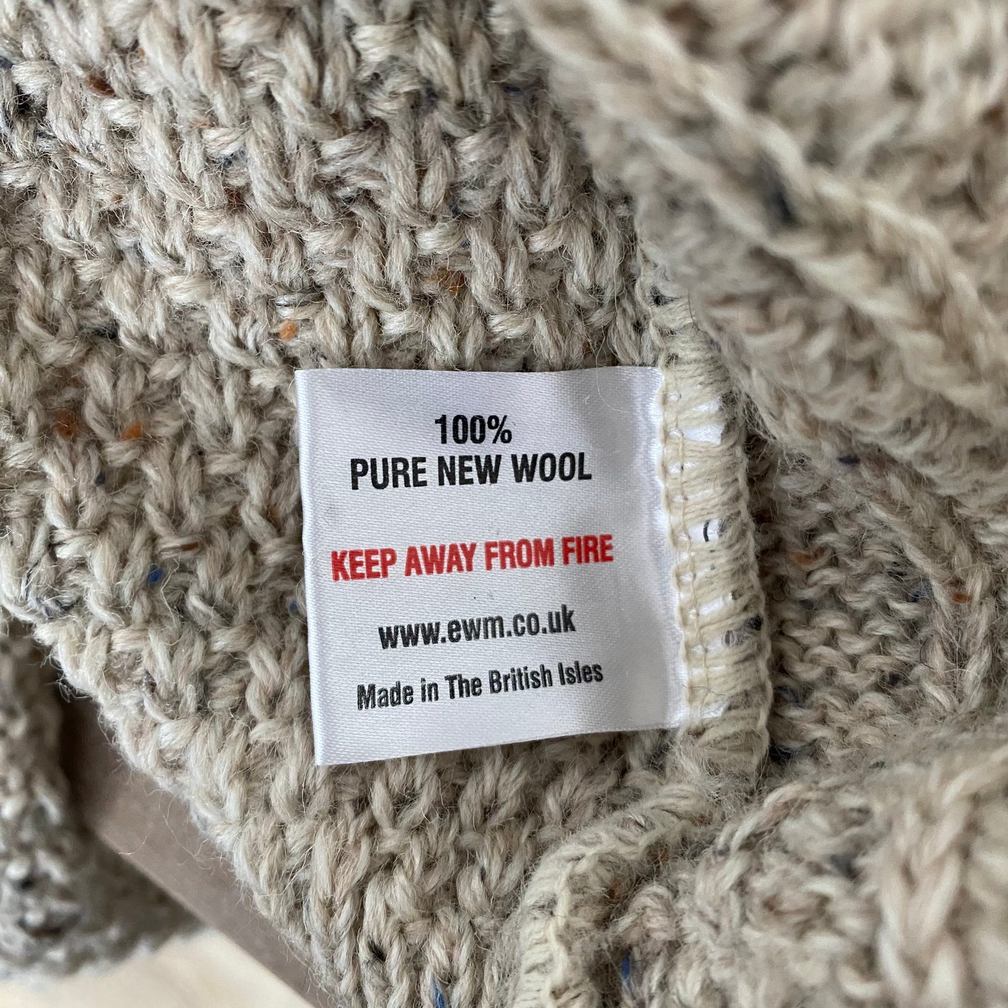 Gorgeous Cable Knit Wool Oversized Fisherman Sweater
