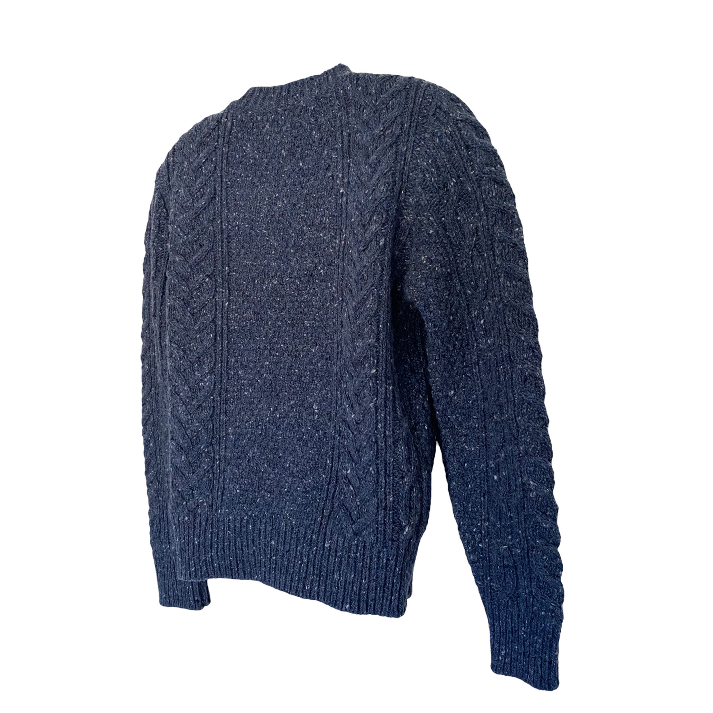 Moss + Cable Soft Donegal Aran Sweater Size XS