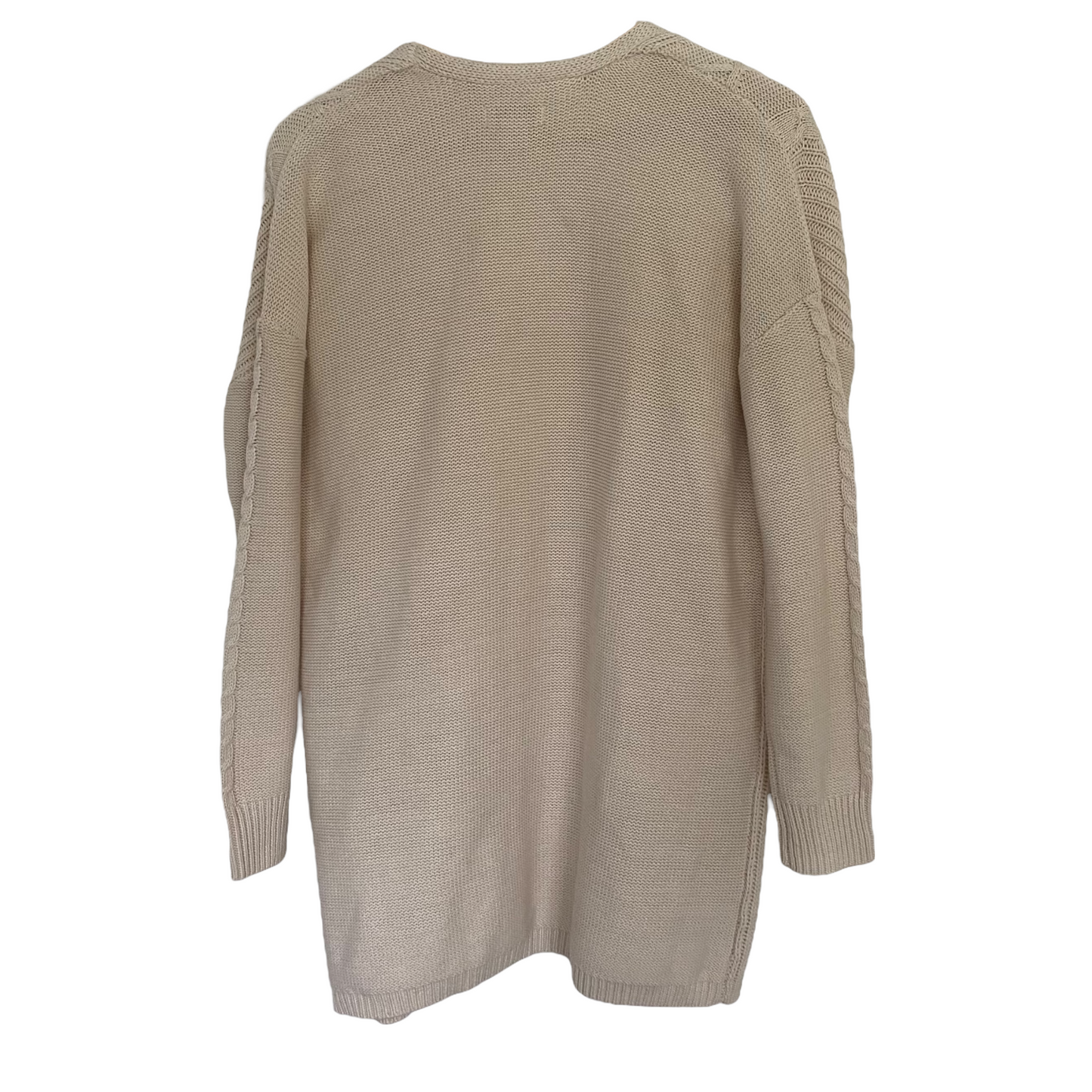 Chunky Cable Knit Long Oversized Cardigan Size Medium