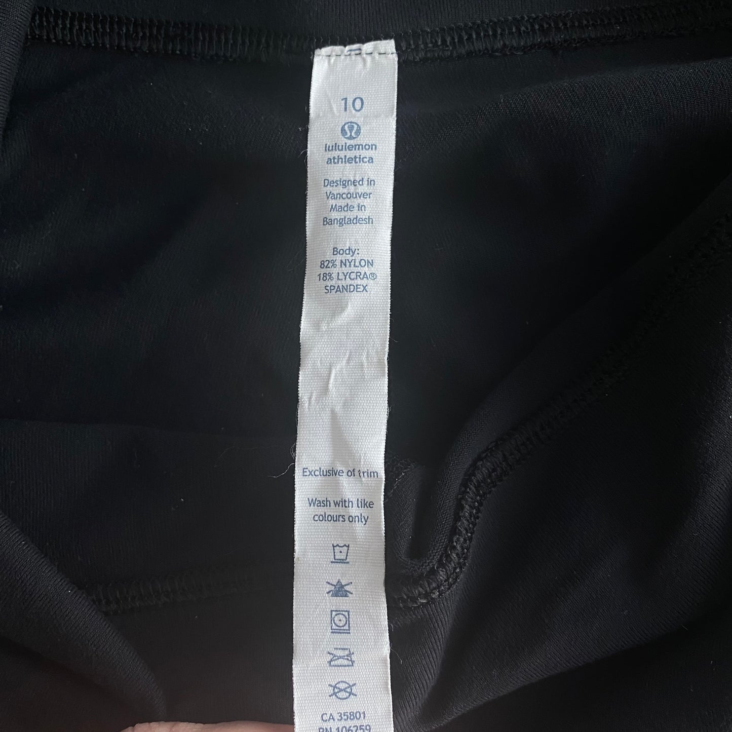 Rare Lululemon Wunder Under Super High Rise Crop II Full On Luon Roll Down Size 10