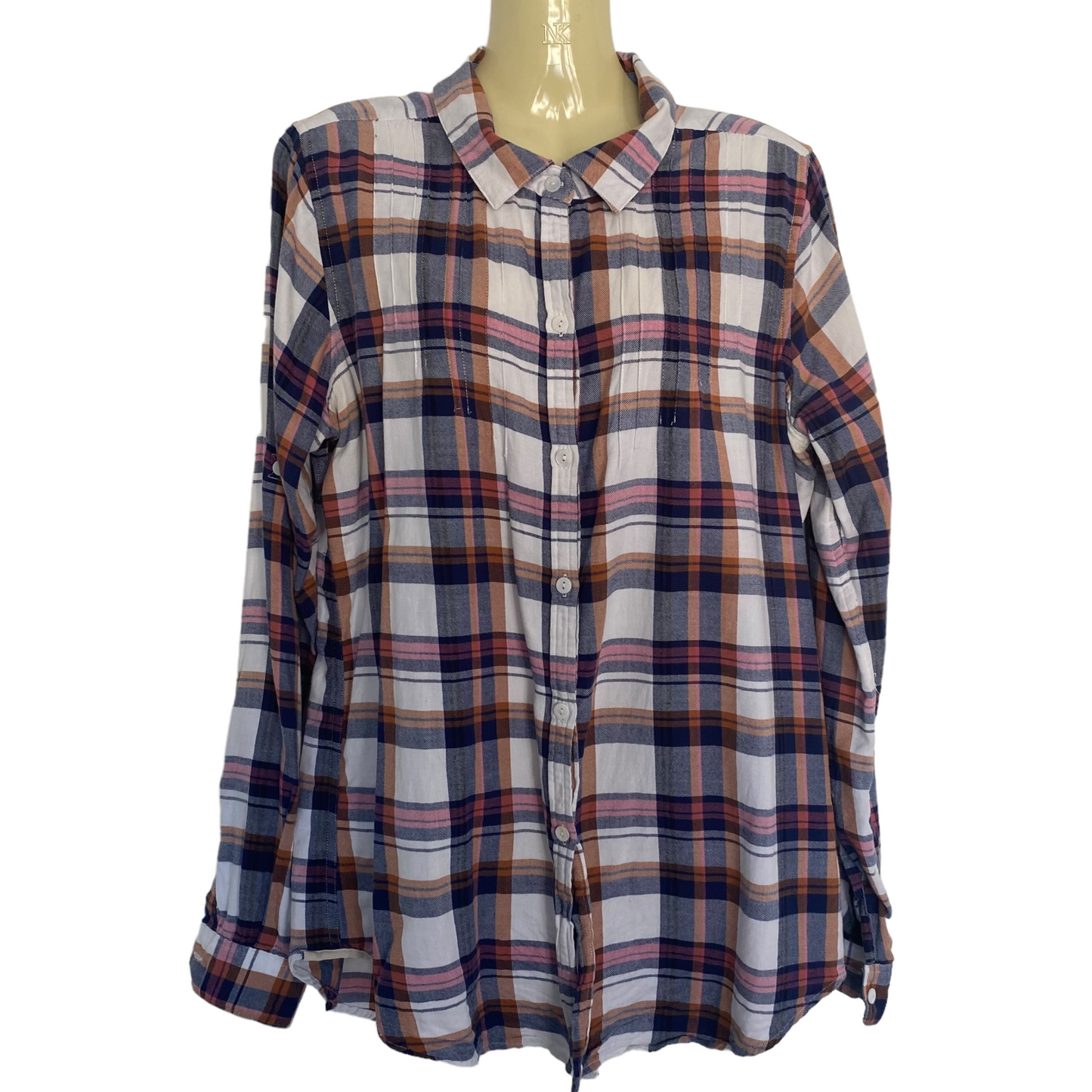 Anthropologie Isabella Sinclair Plaid Flannel Shirt Size Large