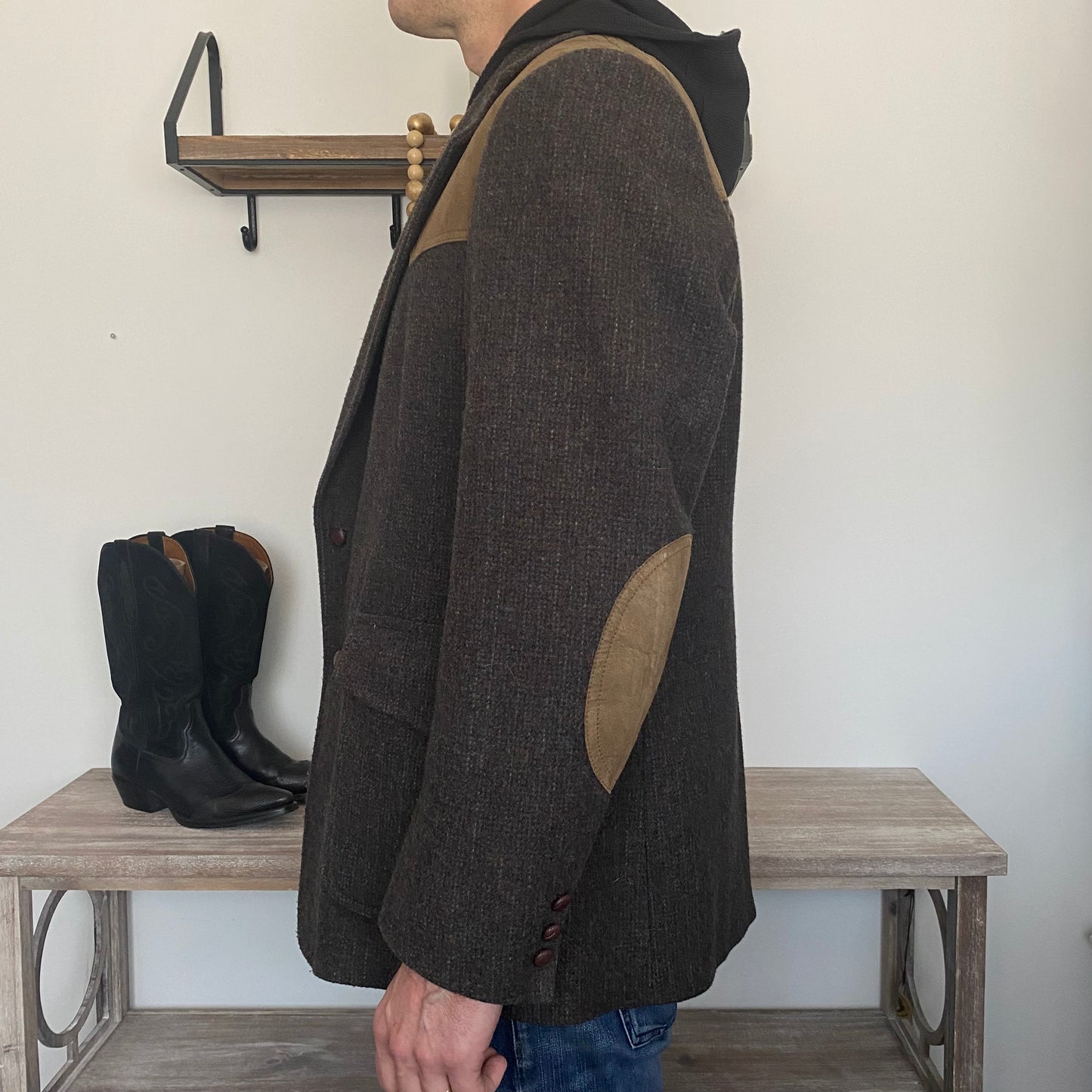 Gorgeous Vintage Men’s Pendleton Western Wool Suede Blazer Large