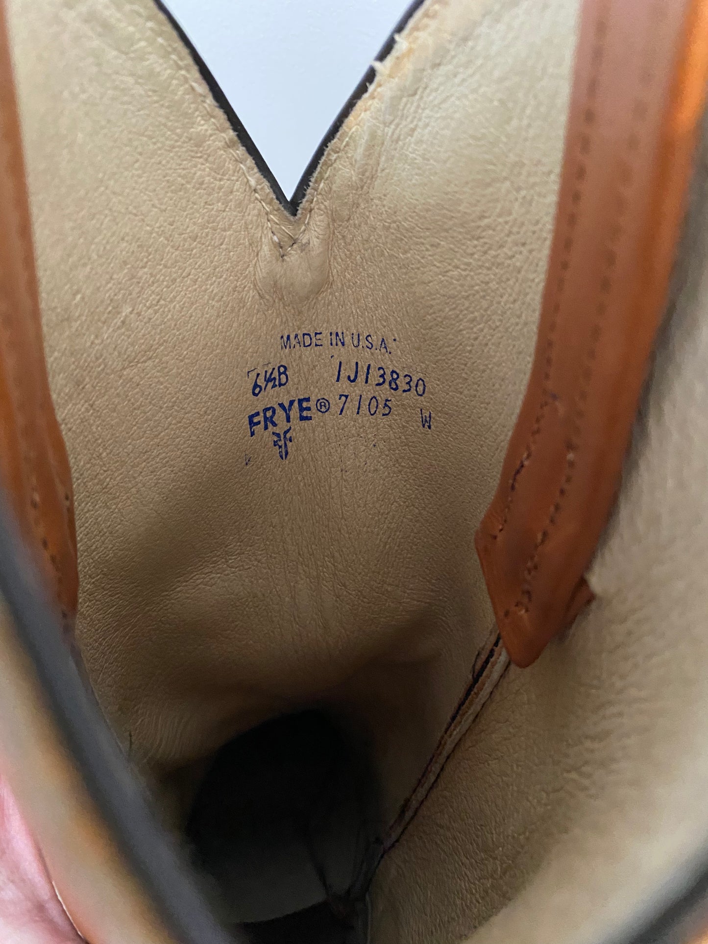 Frye Western Boots Cognac Coastal Cowgirl Size 6.5