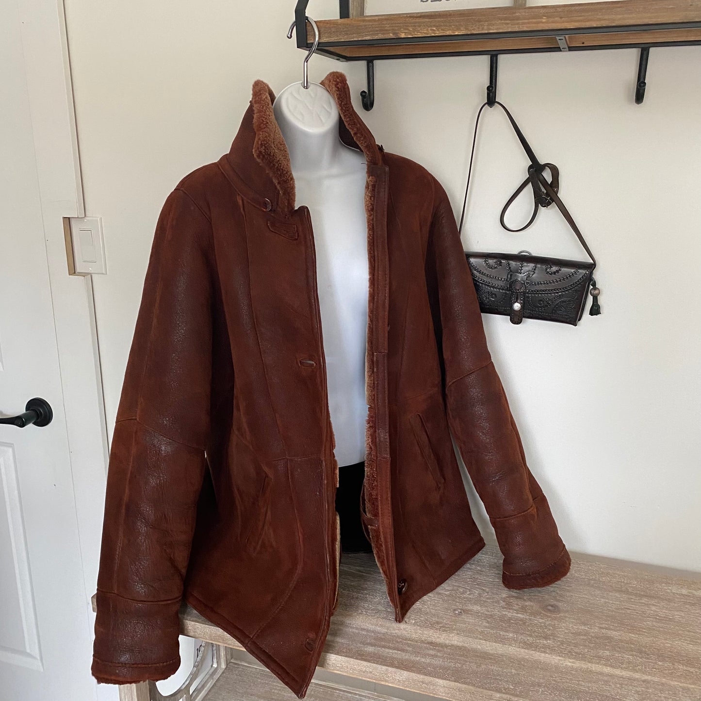 Lambskin Shearling Coat Size L