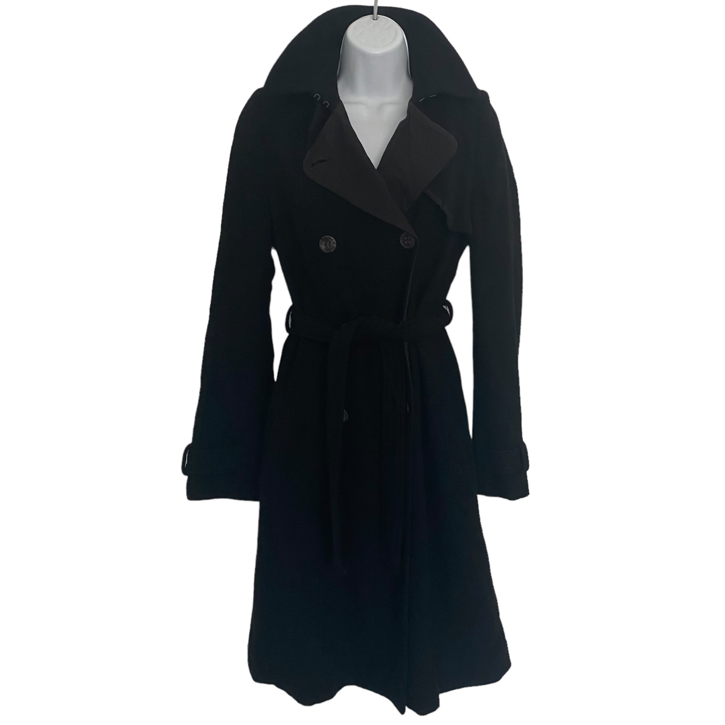 Isabel Marant Wool Cashmere Belted Trench Coat Size Extra Small
