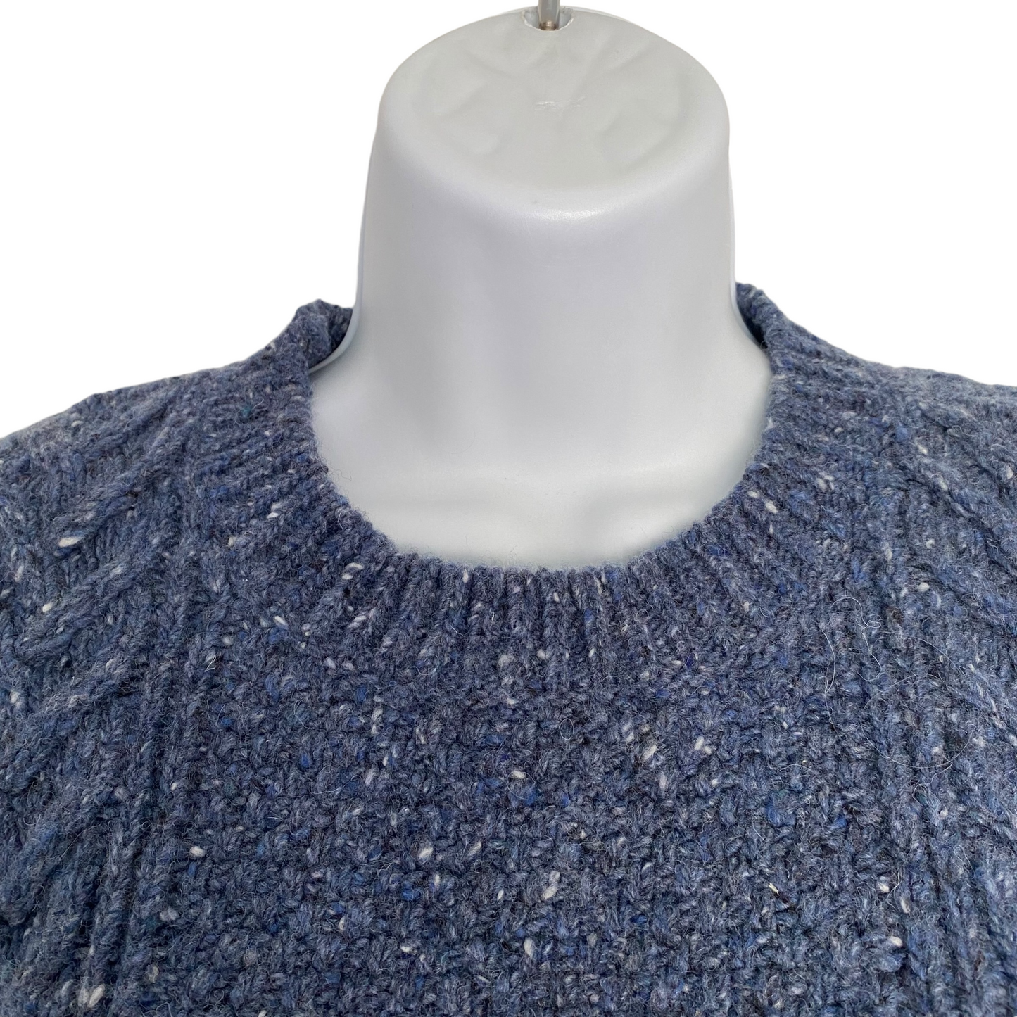 Moss + Cable Soft Donegal Aran Sweater Size XS