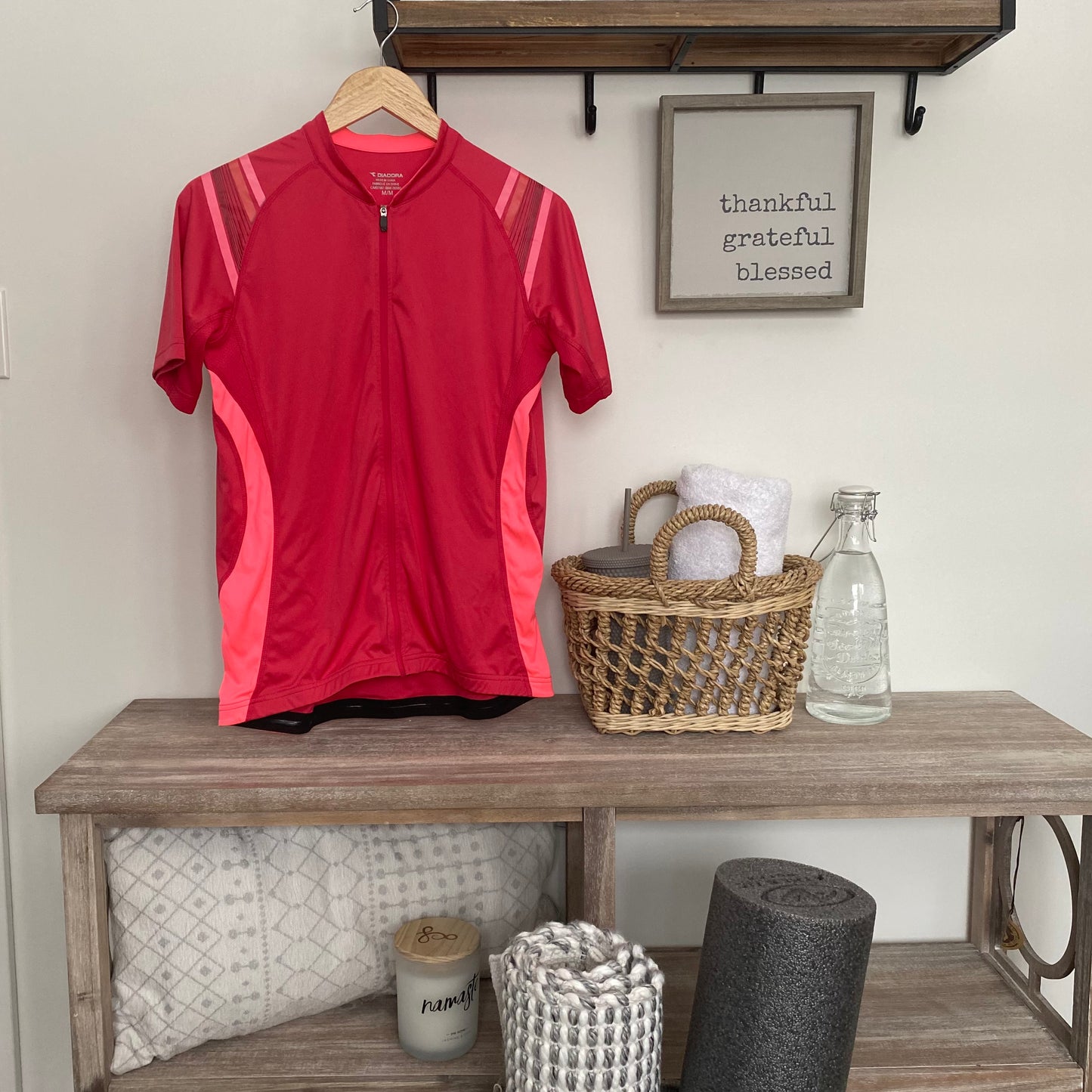Diadora Zip Up Cycling Short Sleeve Jersey Medium