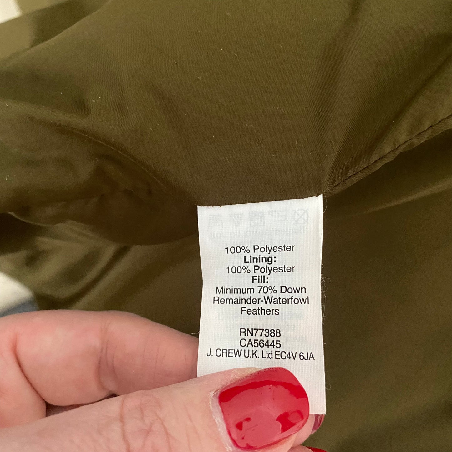 J. Crew Down Puffer Vest Camo Size Large