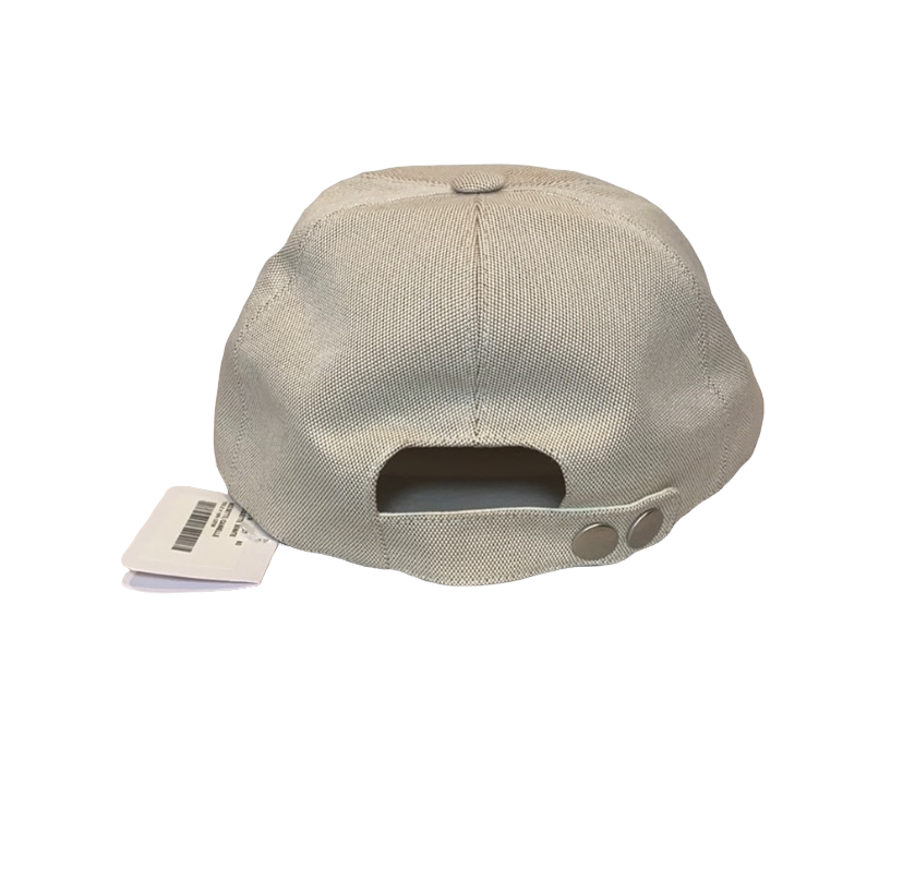 Hermes Cap with Leather Trim Zipper Pocket NWT