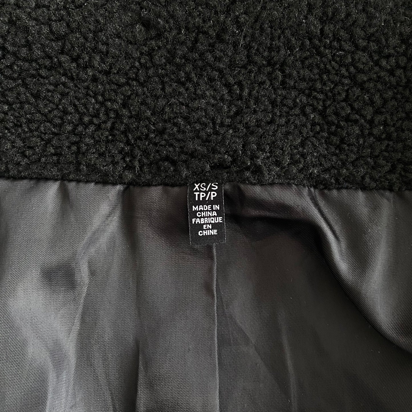 Brunette The Label Oversized Teddy Jacket Size XS/S