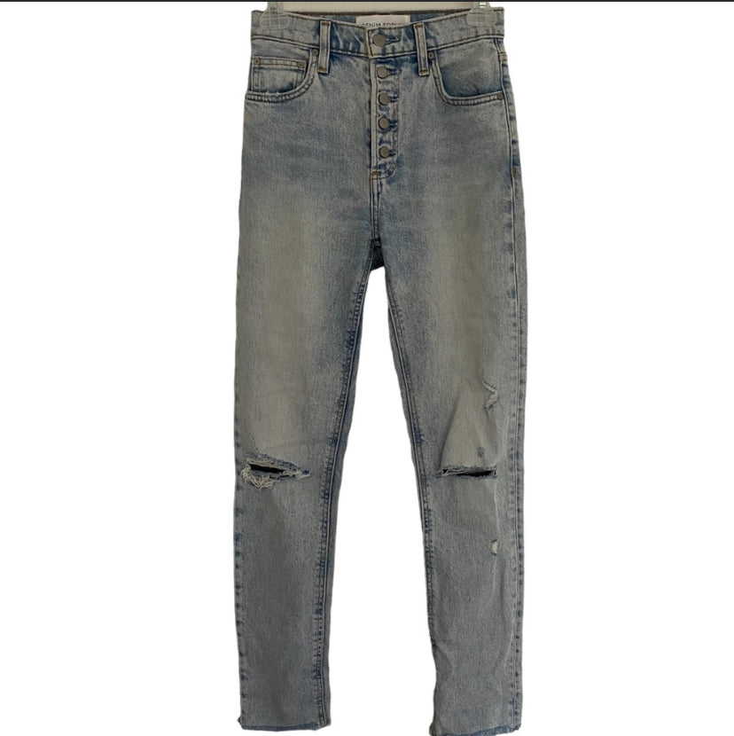 Aritzia Denim Forum Yoko High Rise Slim Straight Size 24