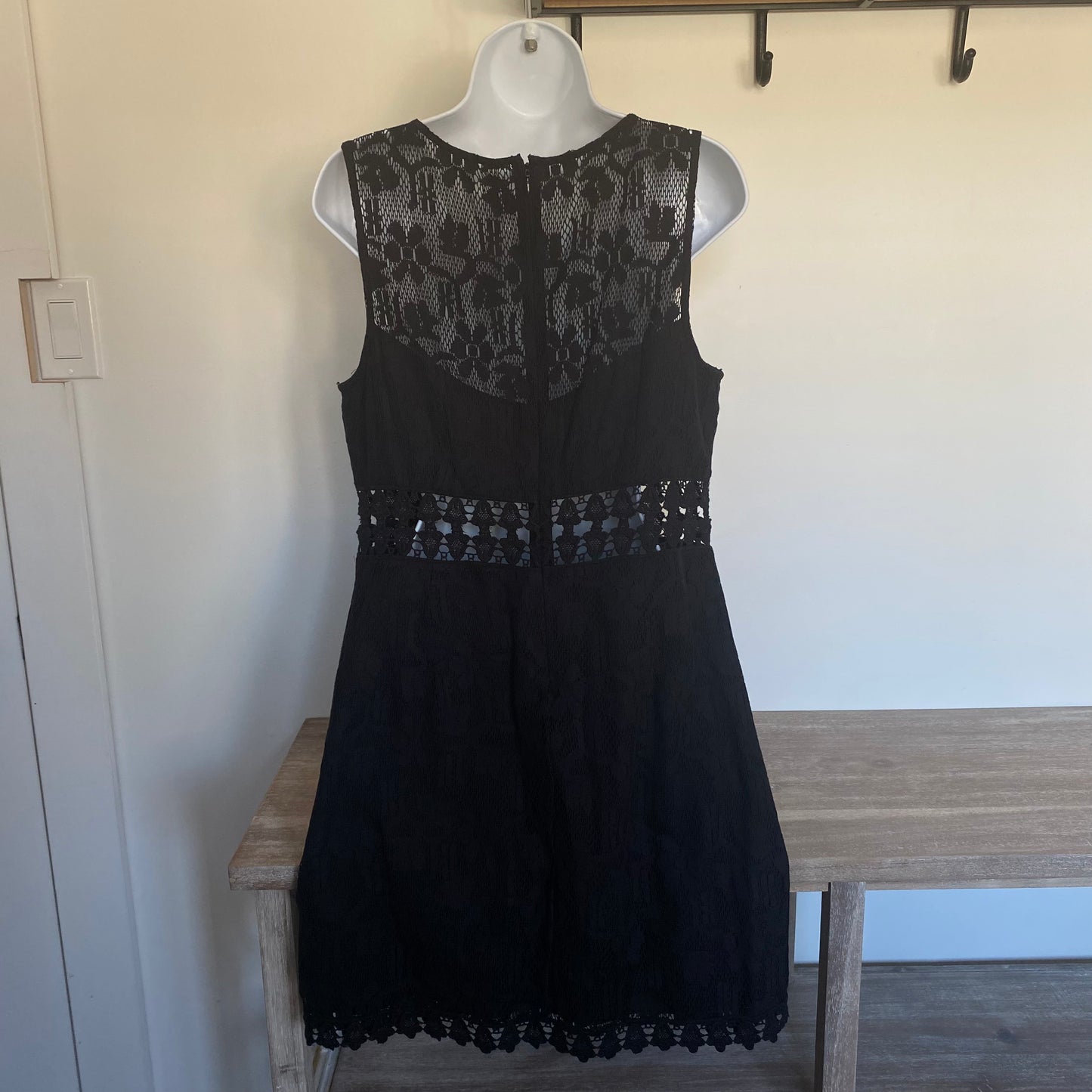 Free People Eyelet Dress Black Size 8