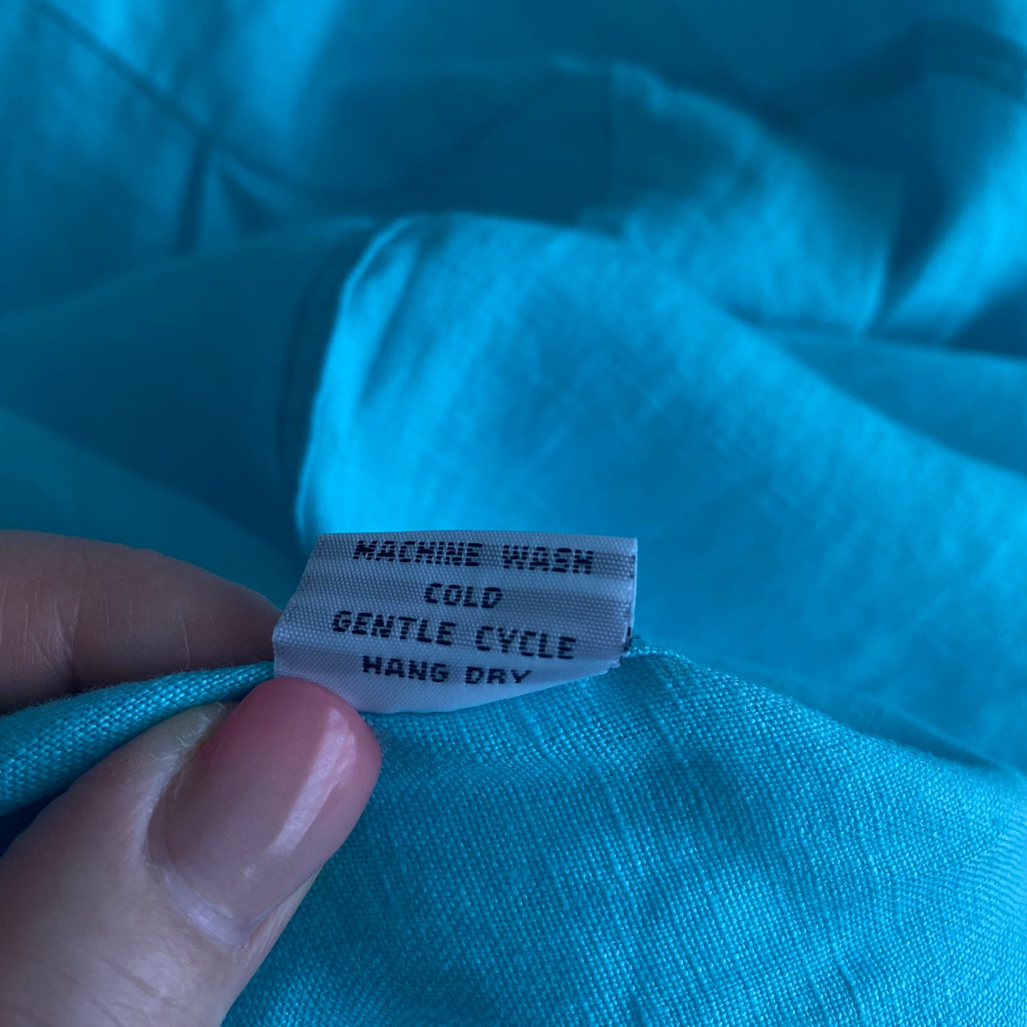 NEW Gorgeous Linen Shirt Turquoise Men’s Size XL Unisex