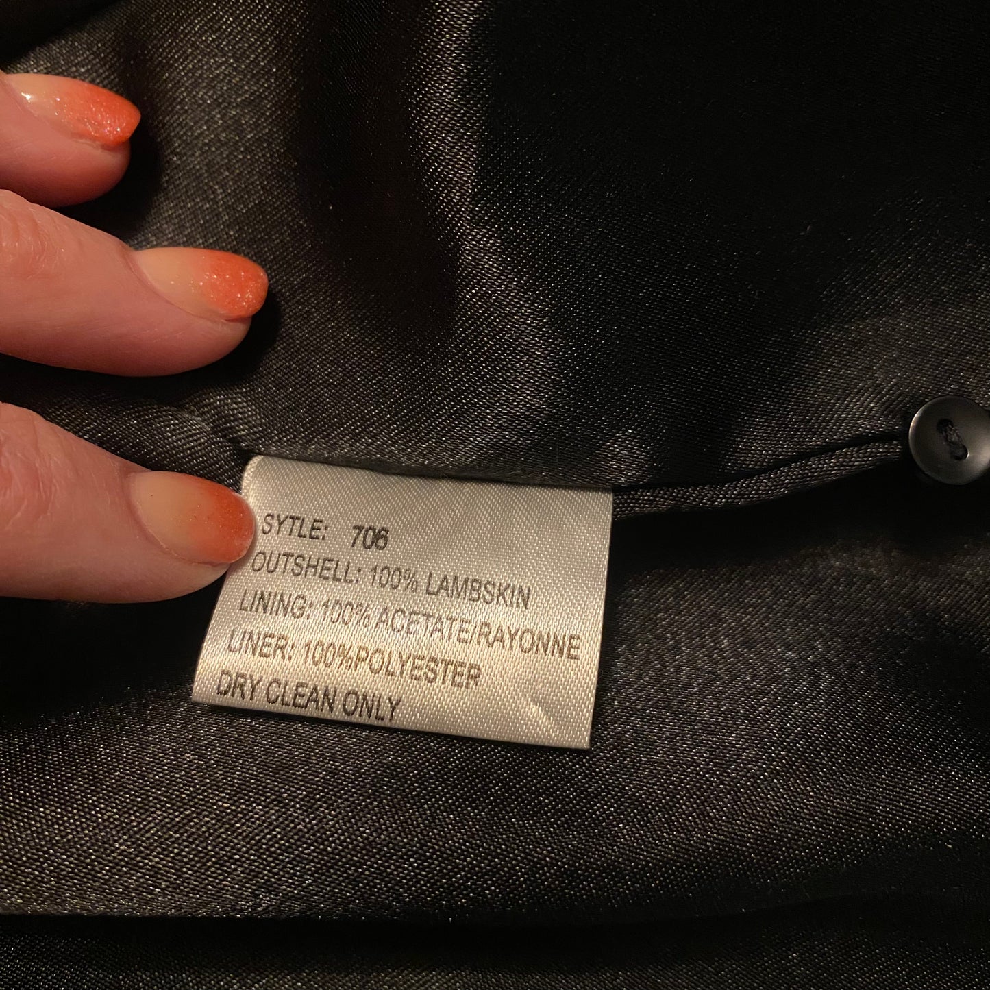 Lambskin Leather Men’s Jacket Black Buttery Soft