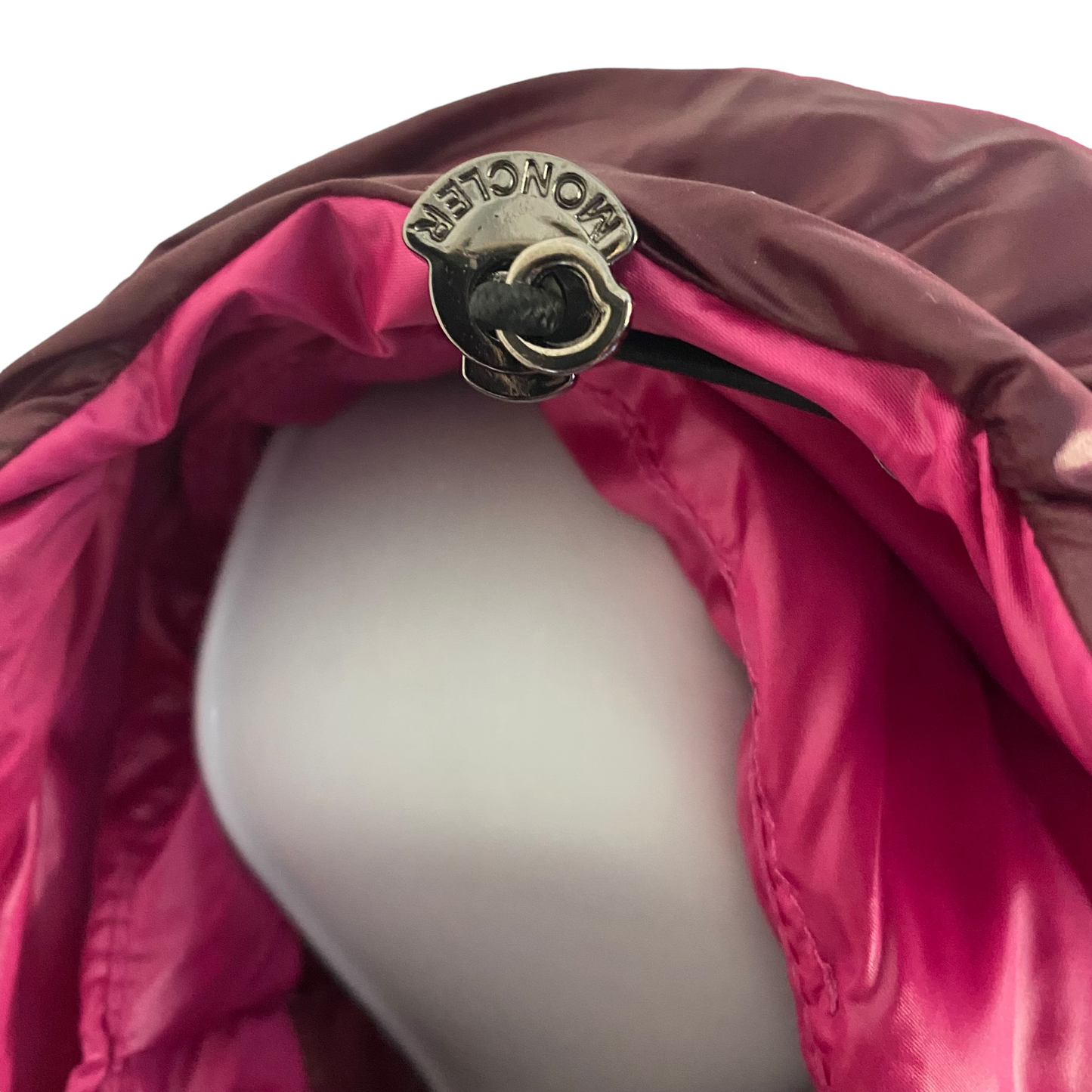 Moncler Luzule Down Hooded Vest Magenta Fuchsia