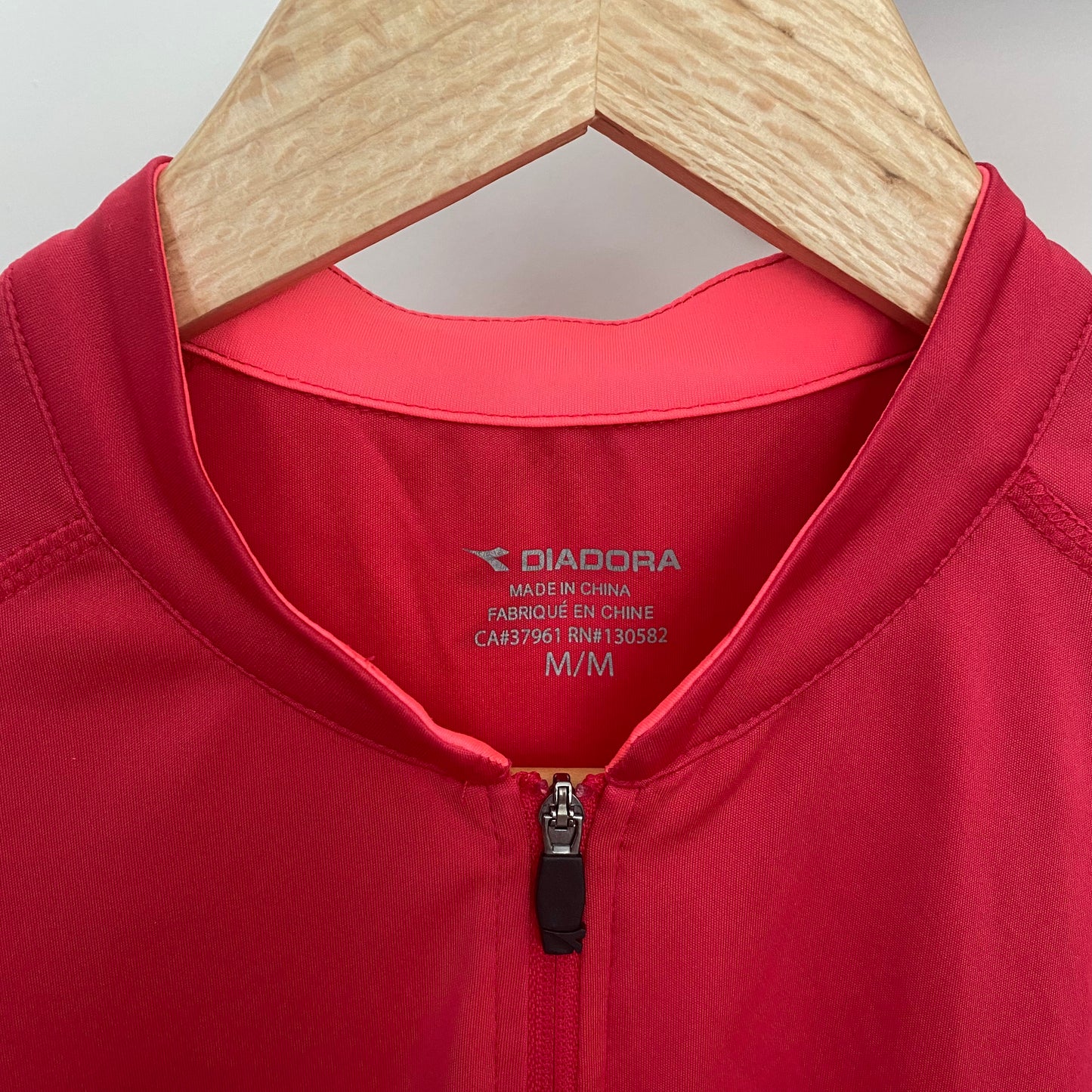 Diadora Zip Up Cycling Short Sleeve Jersey Medium