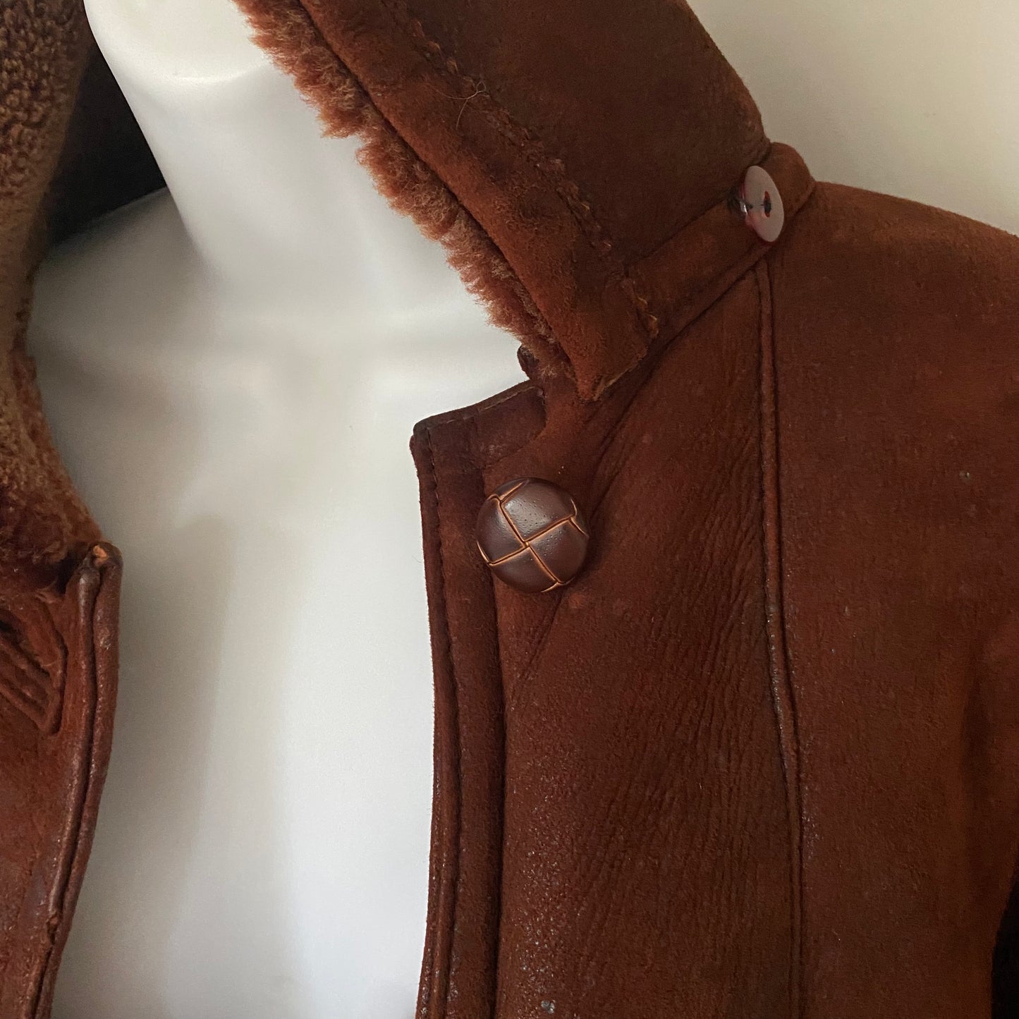 Lambskin Shearling Coat Size L
