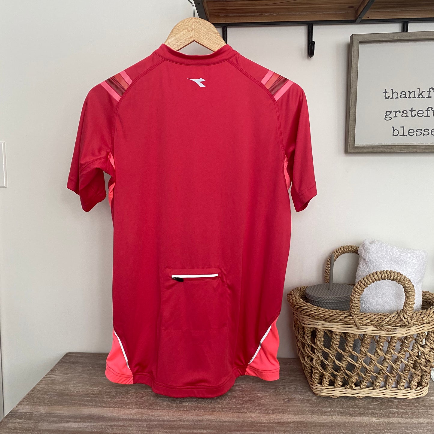 Diadora Zip Up Cycling Short Sleeve Jersey Medium