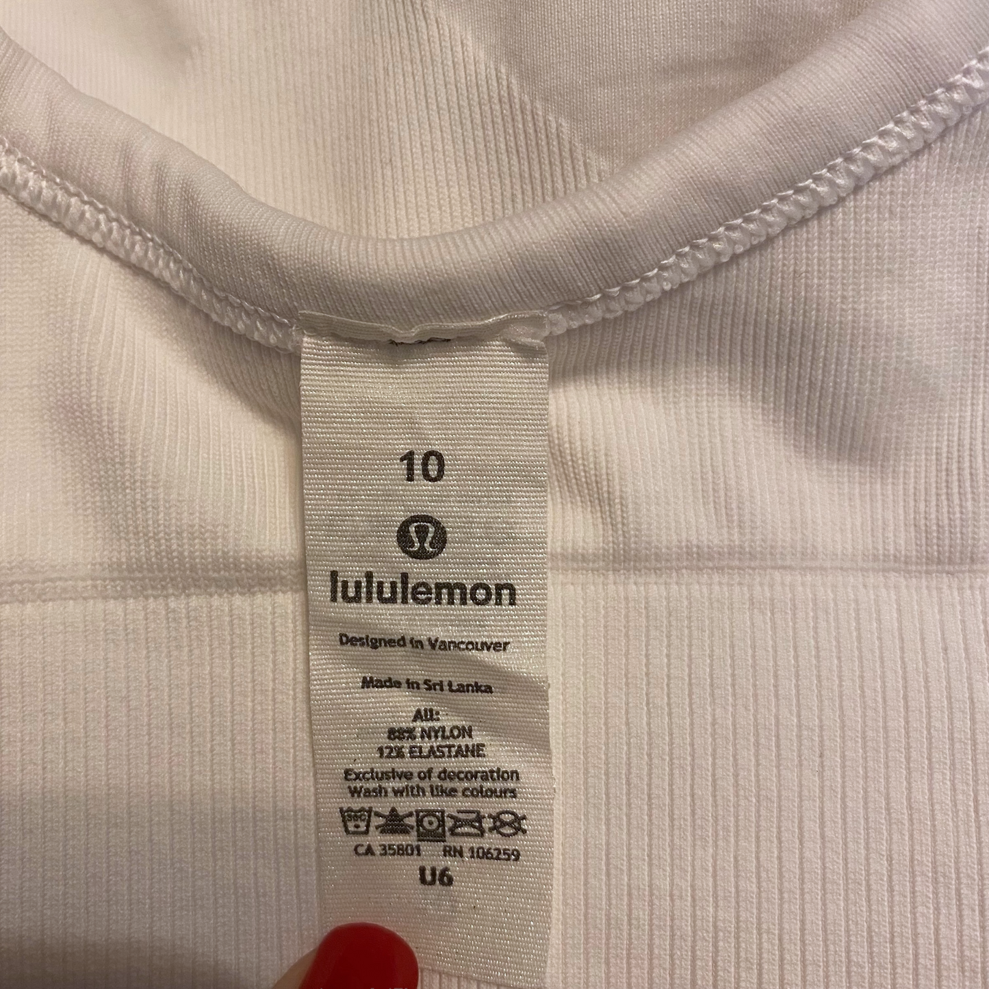 Lululemon Ebb to Street Bra A/B Cup Size 10