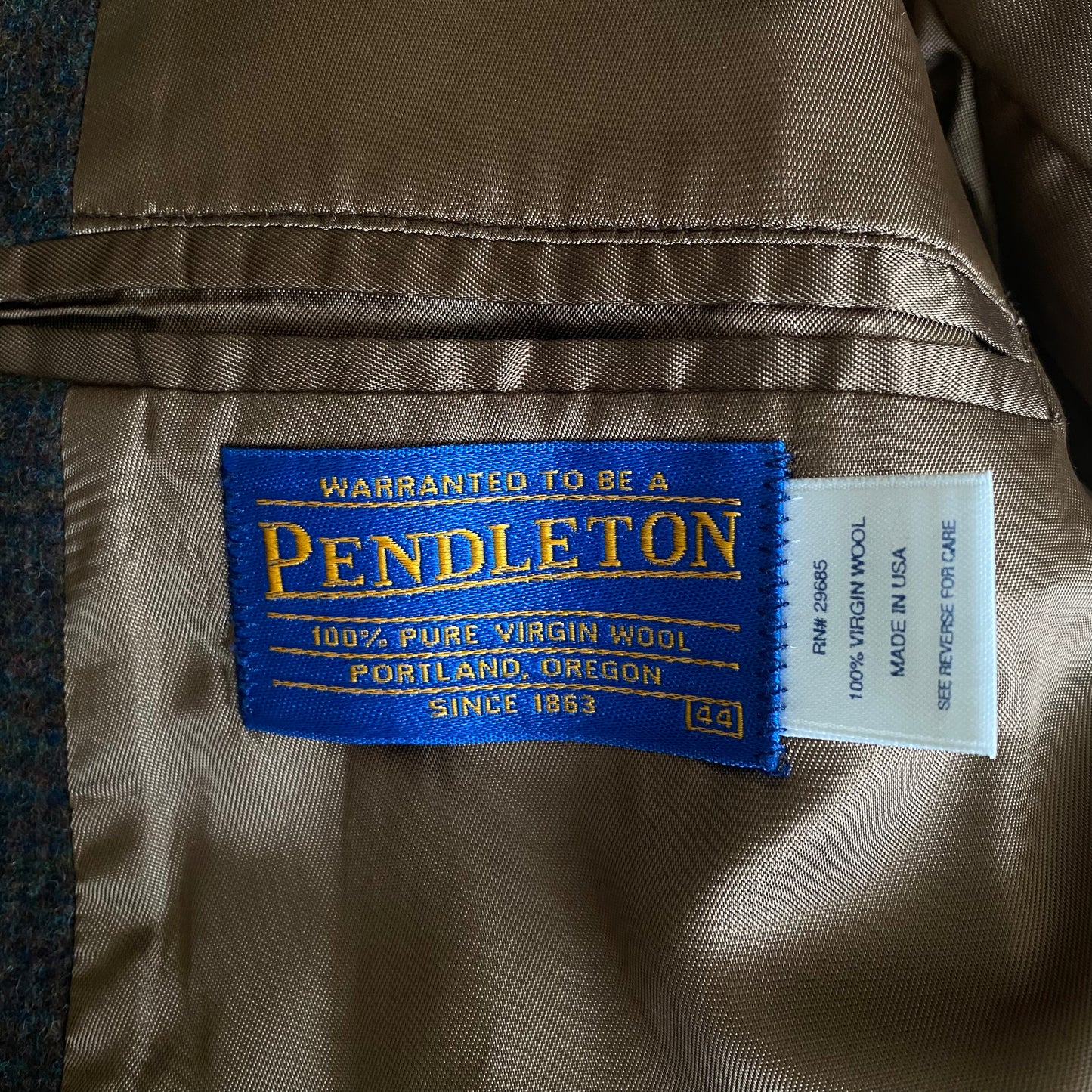 Gorgeous Vintage Men’s Pendleton Western Wool Suede Blazer Large