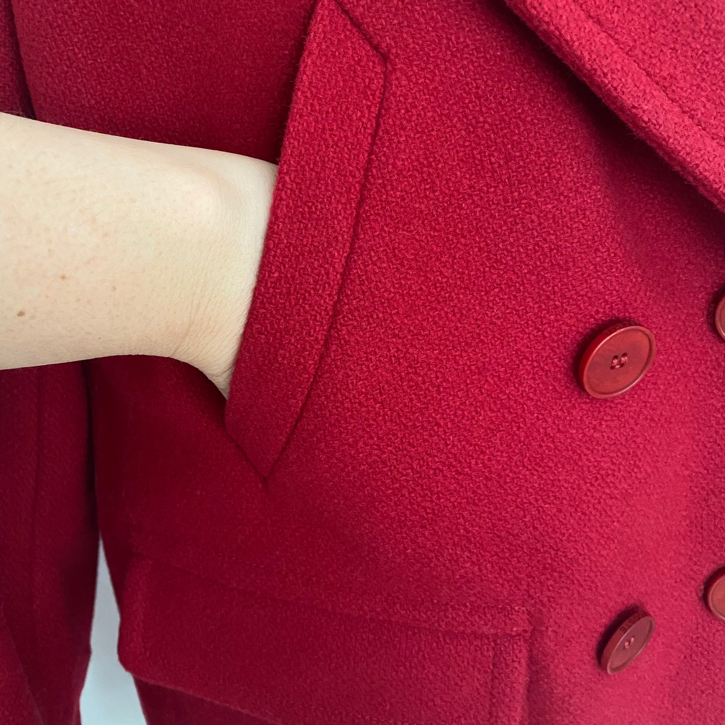 Lacoste Wool Pea Coat Size Small to Medium