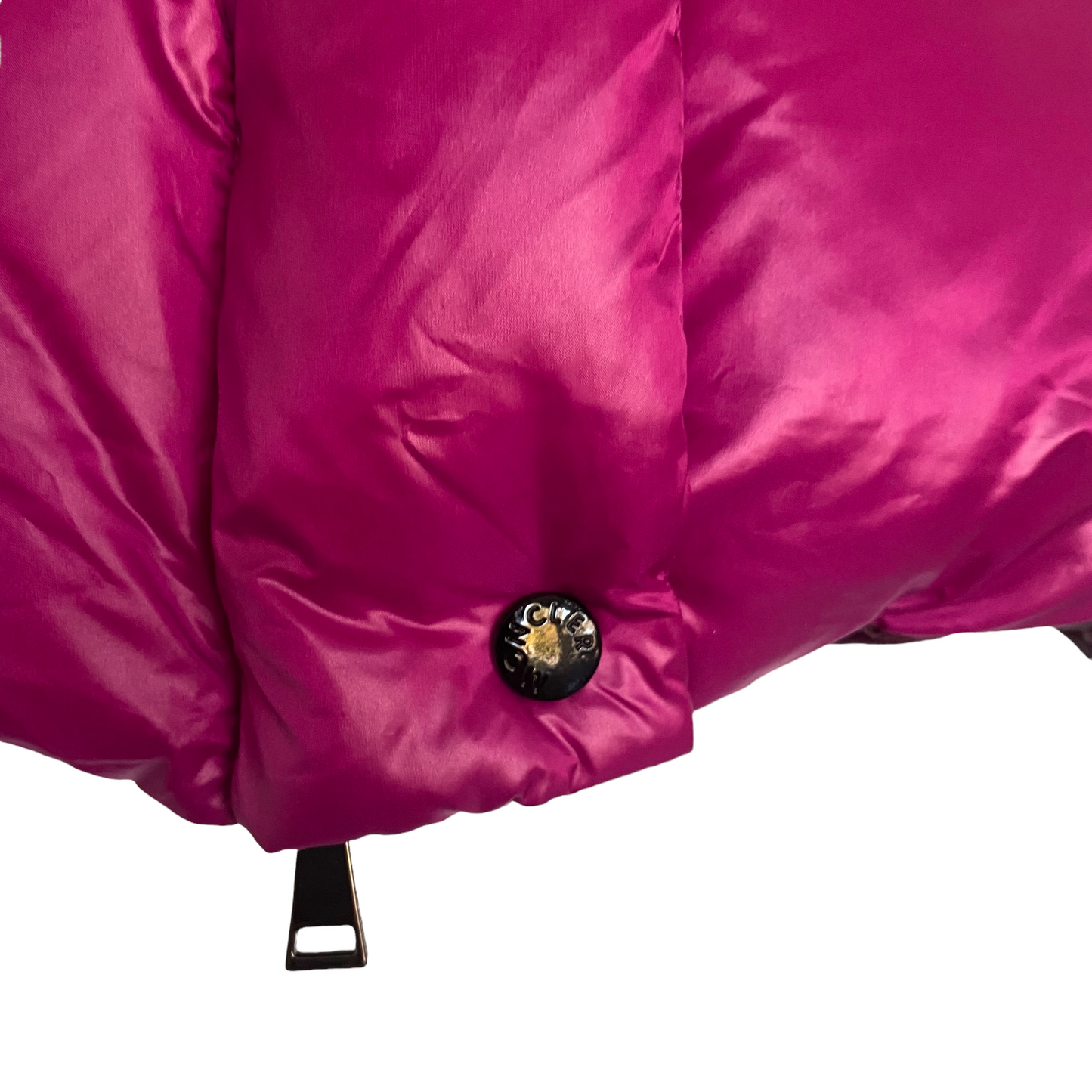 Moncler Luzule Down Hooded Vest Magenta Fuchsia
