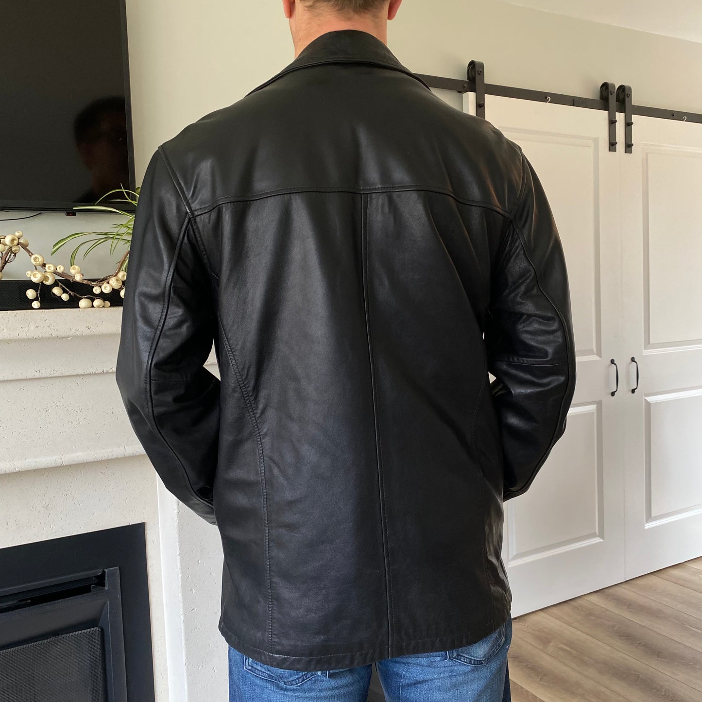 Lambskin Leather Men’s Jacket Black Buttery Soft