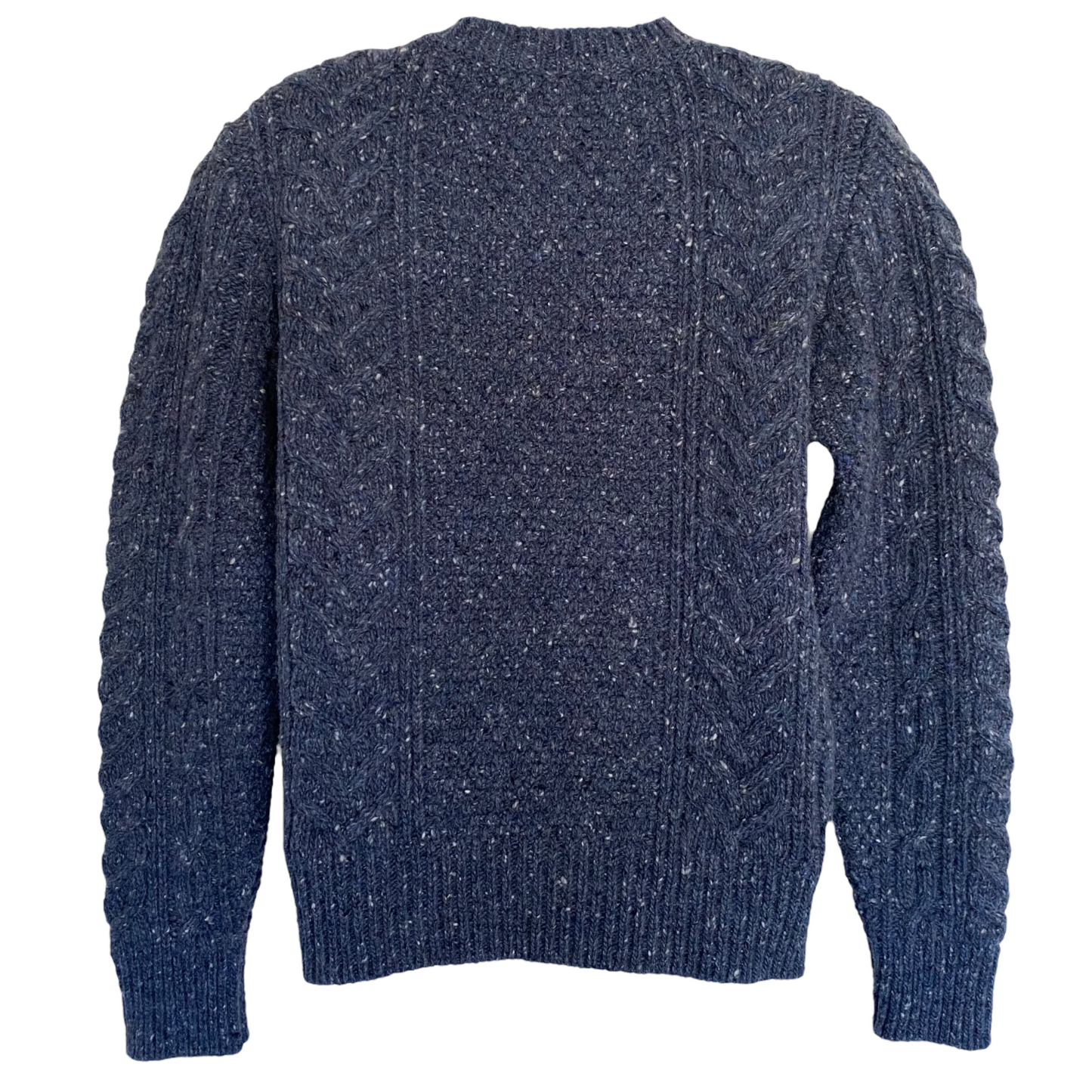 Moss + Cable Soft Donegal Aran Sweater Size XS