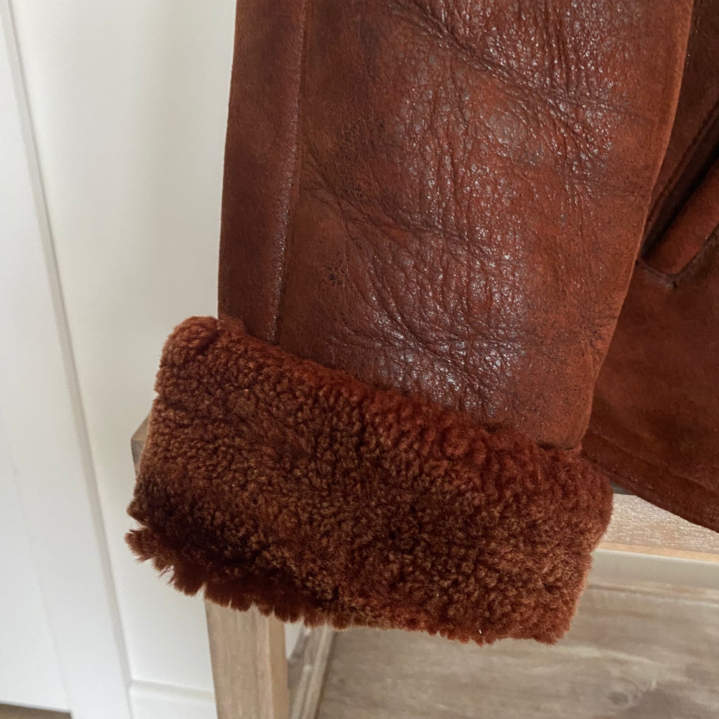 Lambskin Shearling Coat Size L
