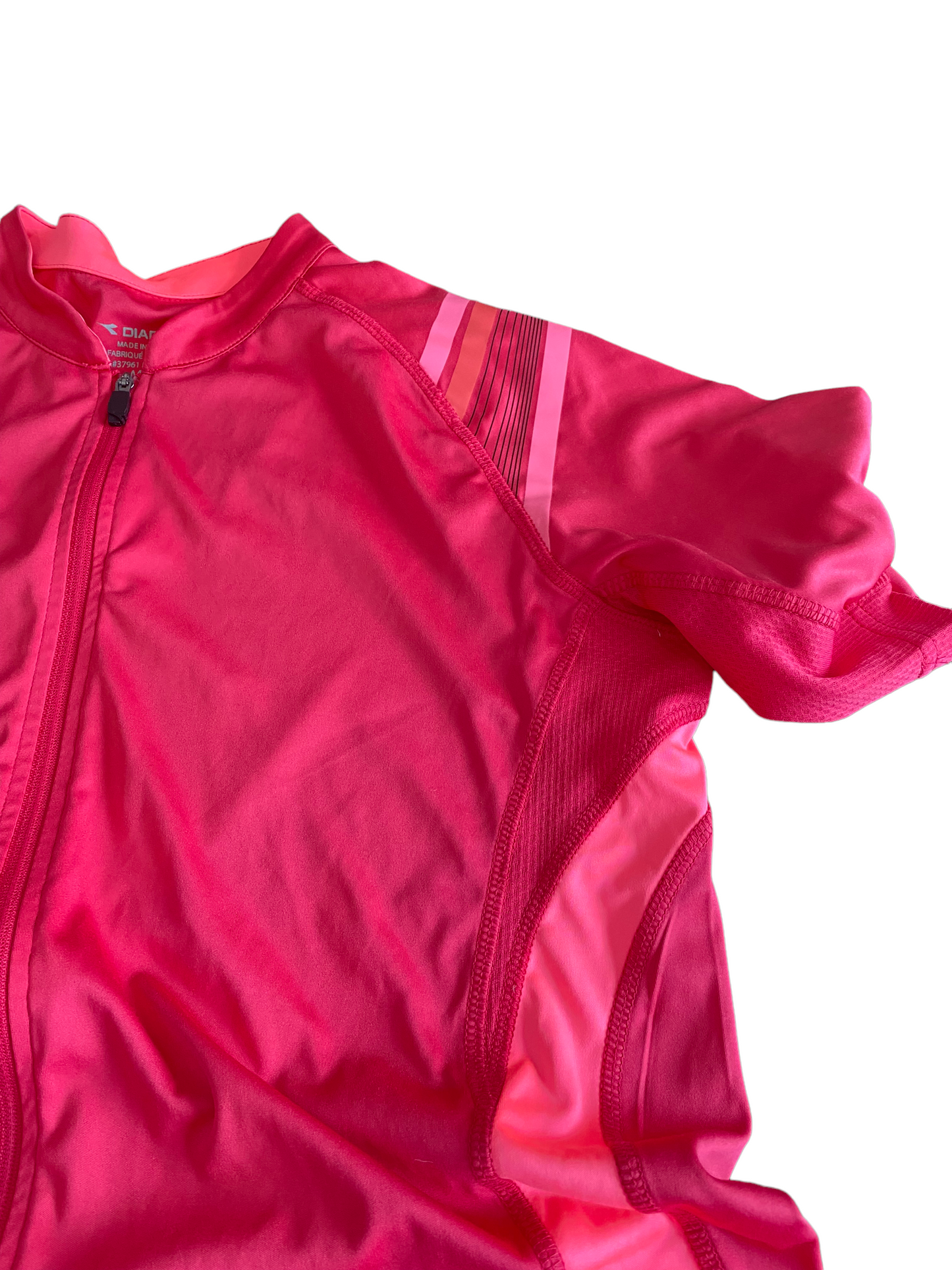 Diadora Zip Up Cycling Short Sleeve Jersey Medium