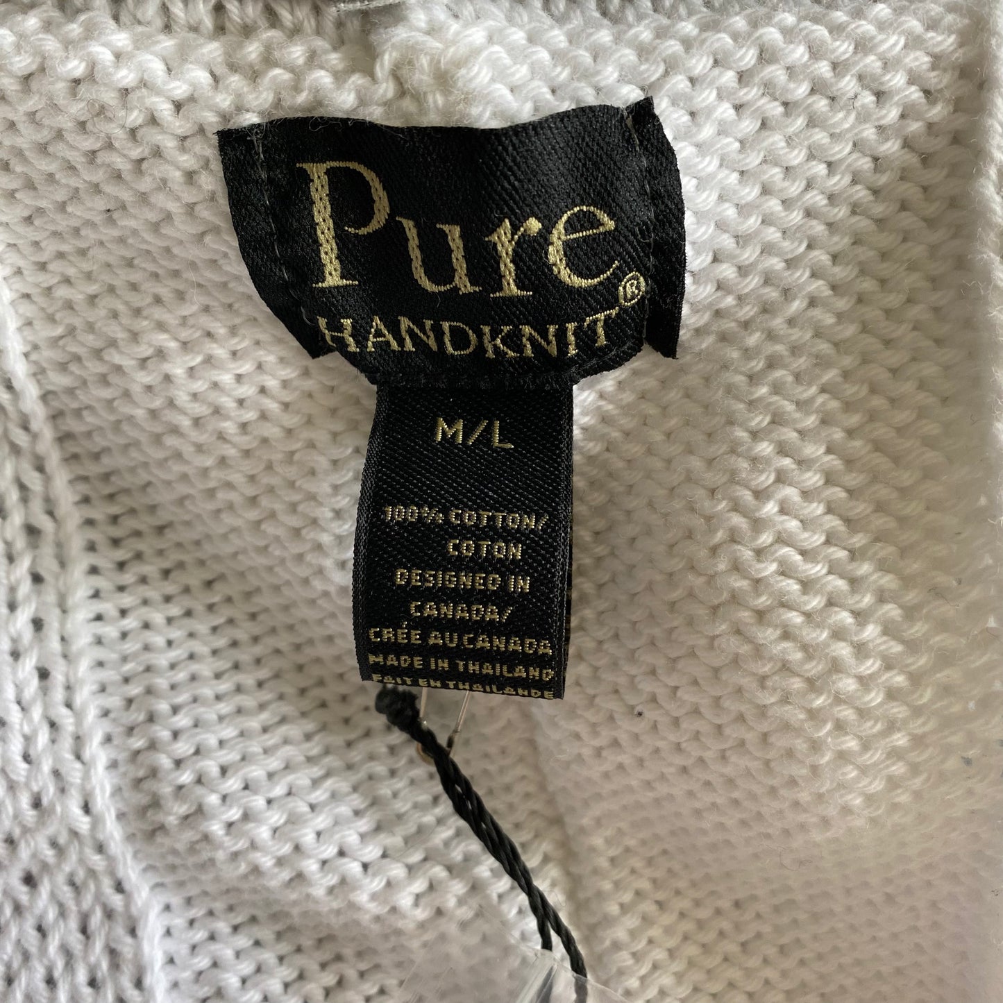 New Hooded Cardigan White Size Medium to Large