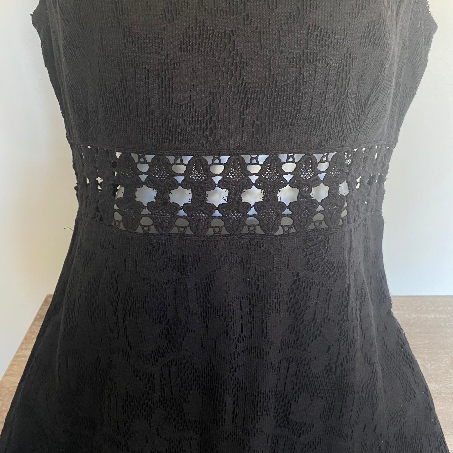 Free People Eyelet Dress Black Size 8