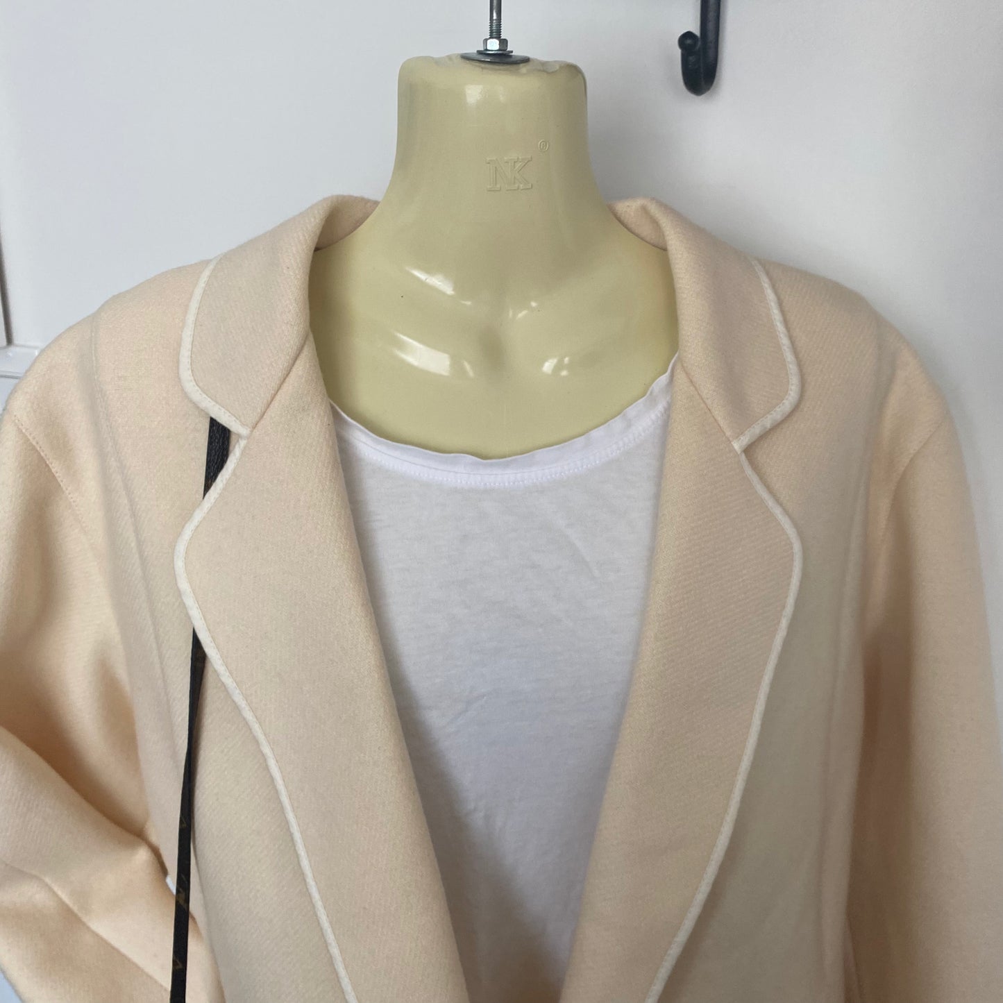 Vintage Cropped Wool Double Breasted Blazer Jacket
