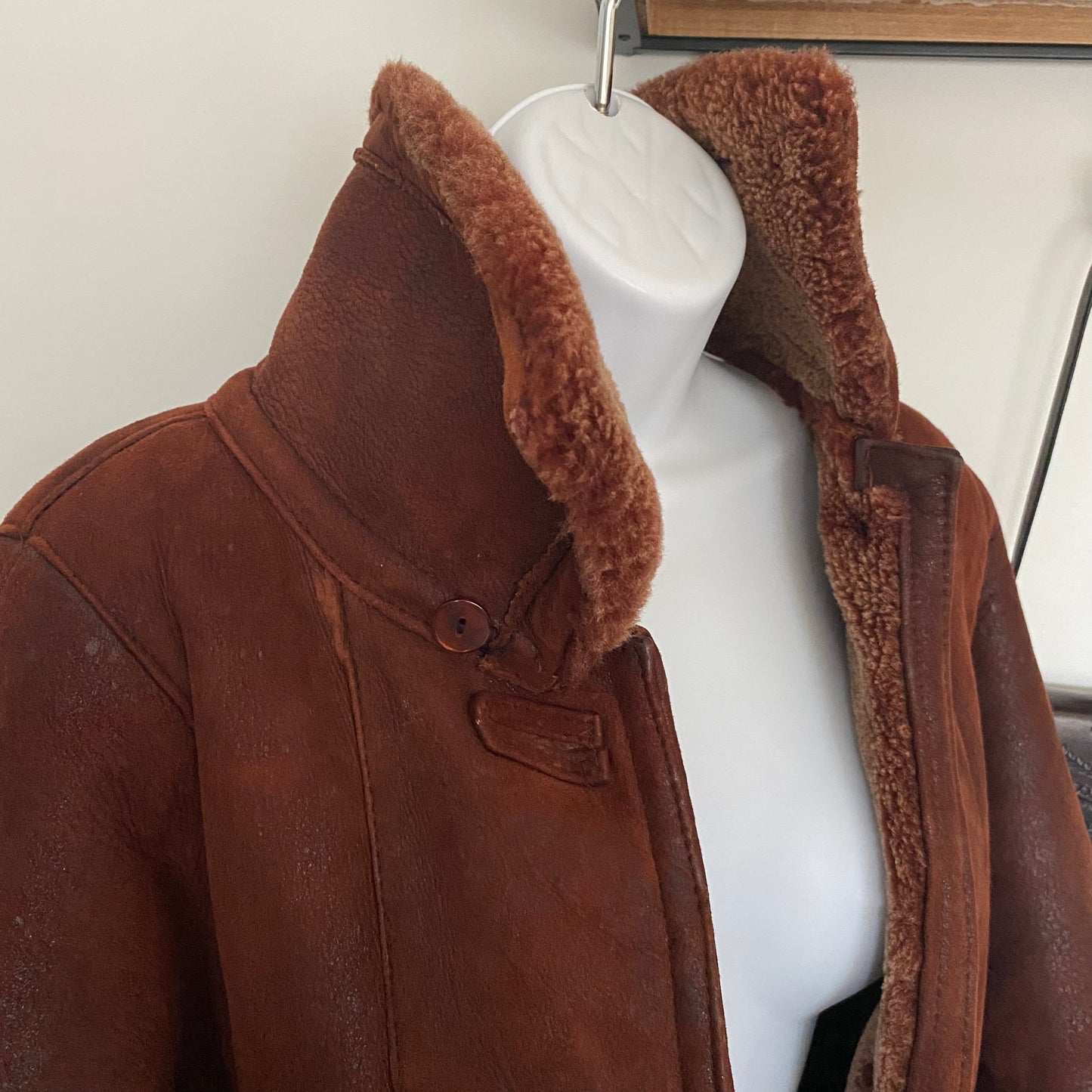 Lambskin Shearling Coat Size L