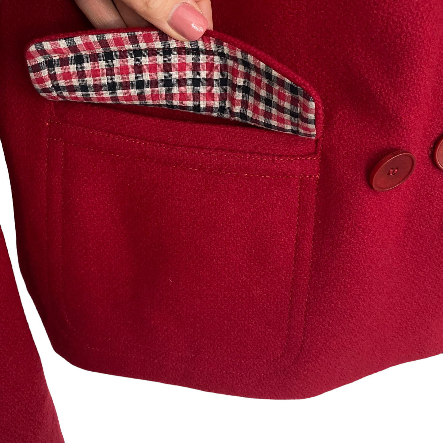 Lacoste Wool Pea Coat Size Small to Medium