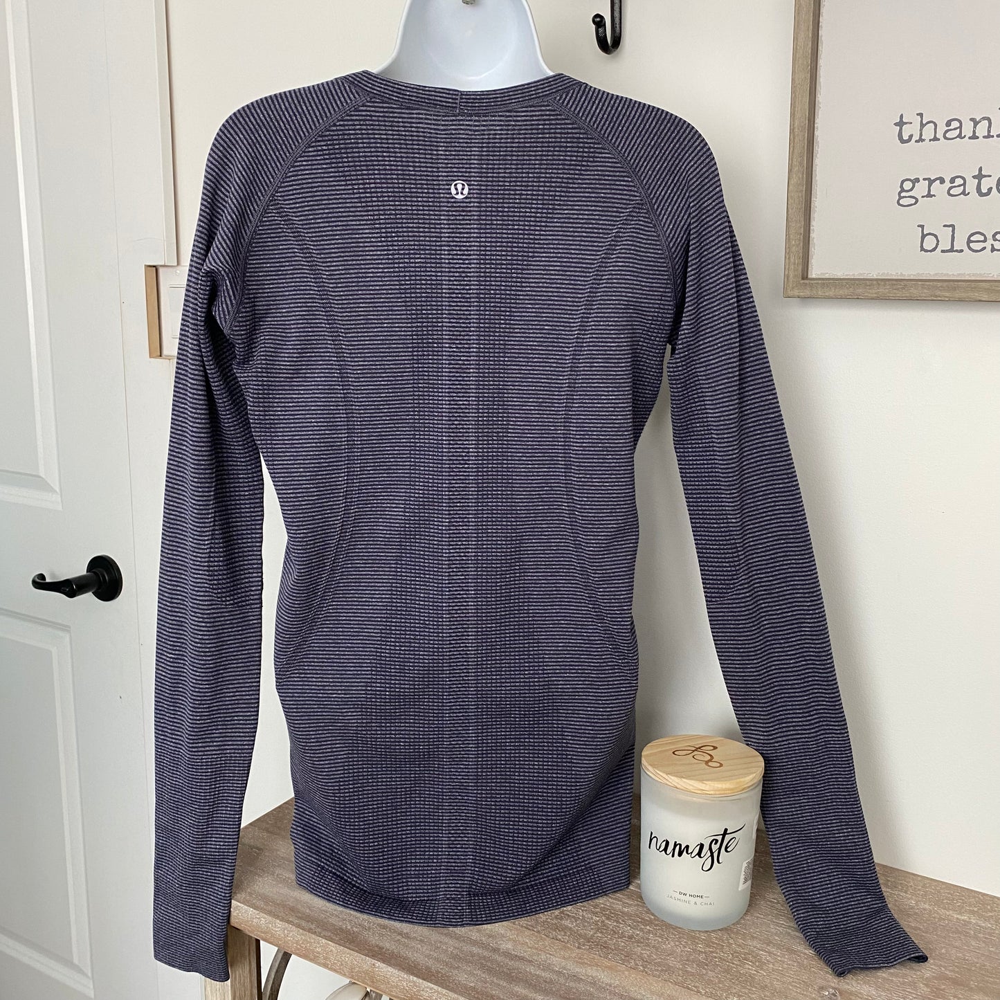 Lululemon Swiftly Tech Long Sleeve Striped Size 10