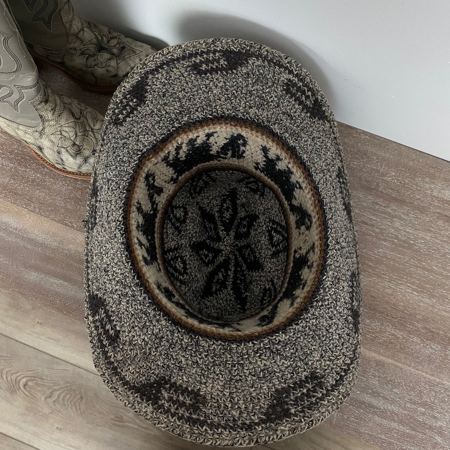 Vintage Peruvian Alpaca Rancher Cowboy Hat