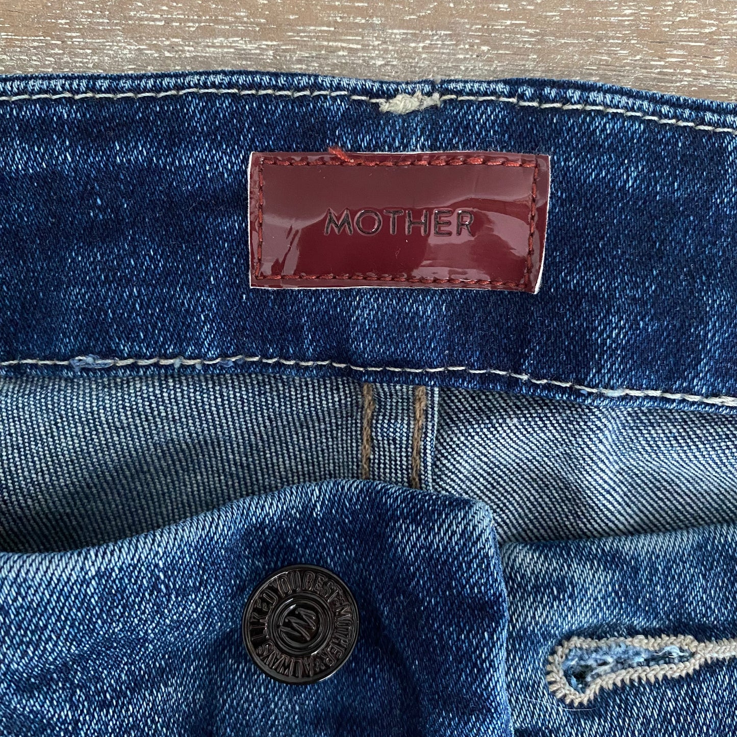 MOTHER High Waisted Looker Ankle Fray Jeans Size 29