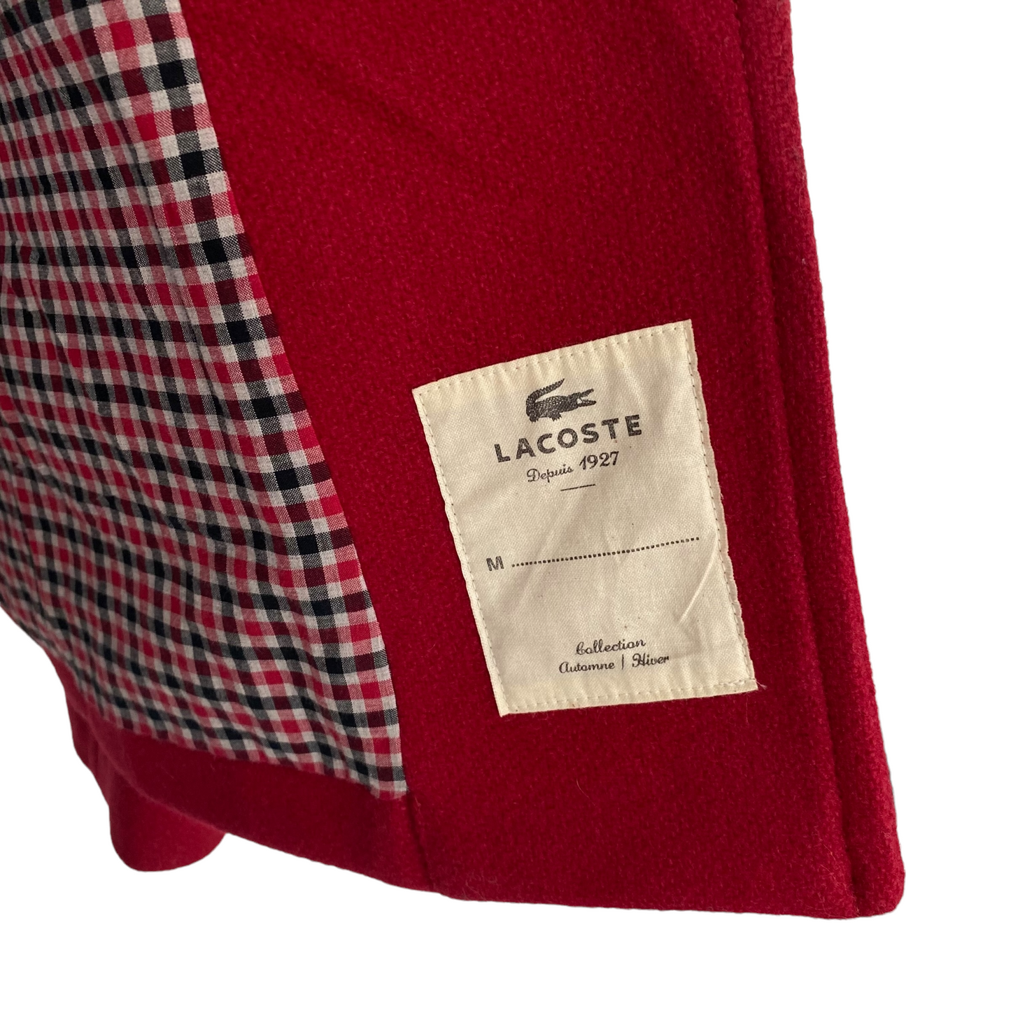 Lacoste Wool Pea Coat Size Small to Medium