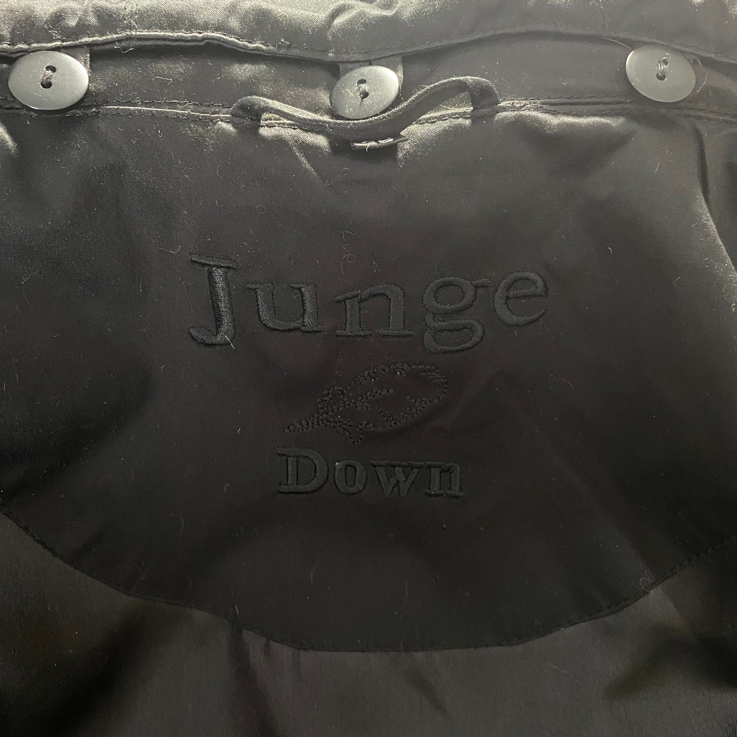 Junge Long Down Hooded Coat Parka Size Medium