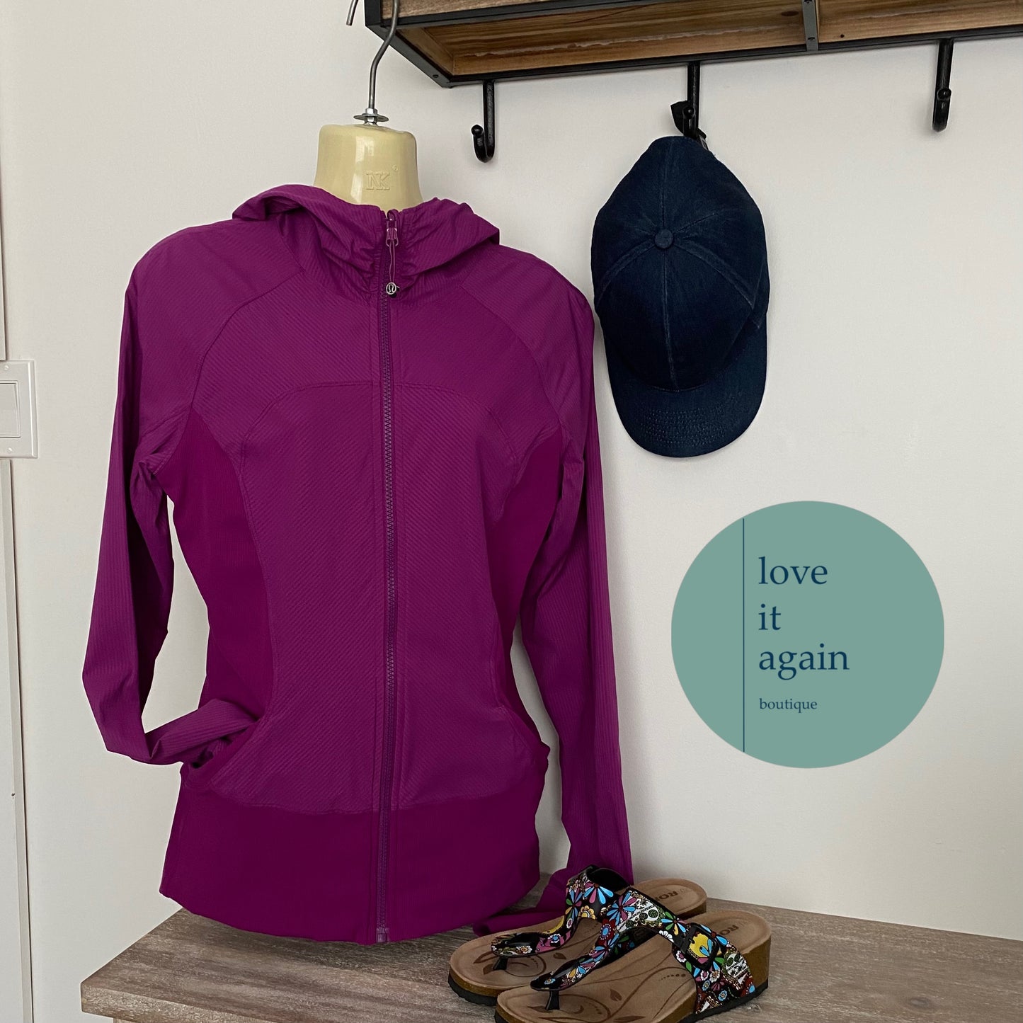 Lululemon In Flux Reversible Hooded Jacket Size 8