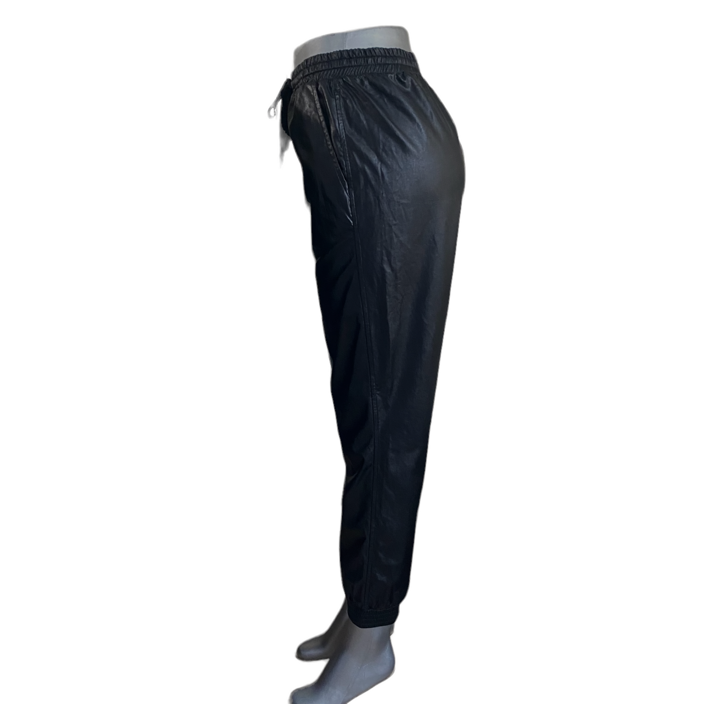 Faux Leather Pant Joggers Size Medium
