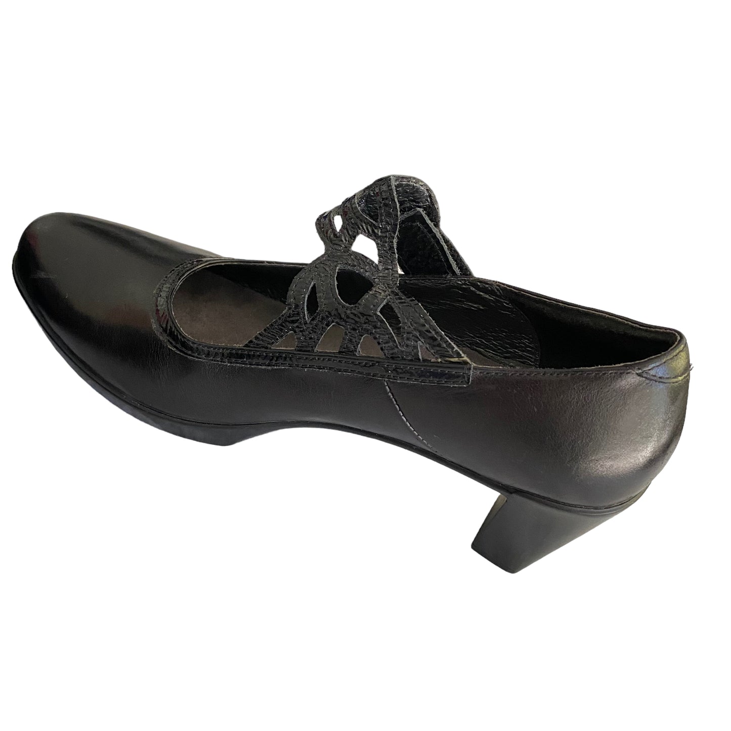 Naot Black Leather Mary Jane Shoes Size 9.5