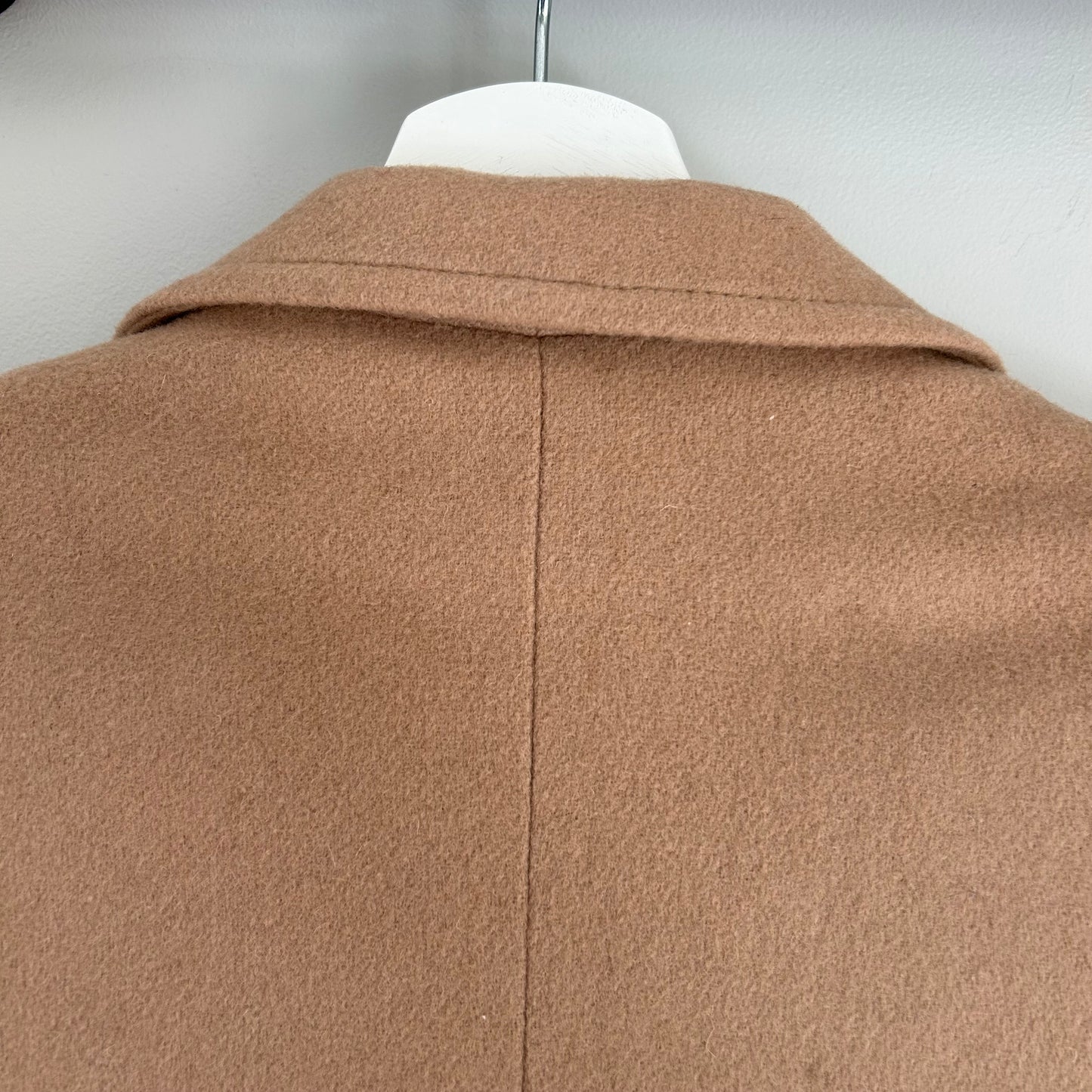 Vintage Wool Camel Hair Blazer Jacket & A-Line Skirt Suit Set