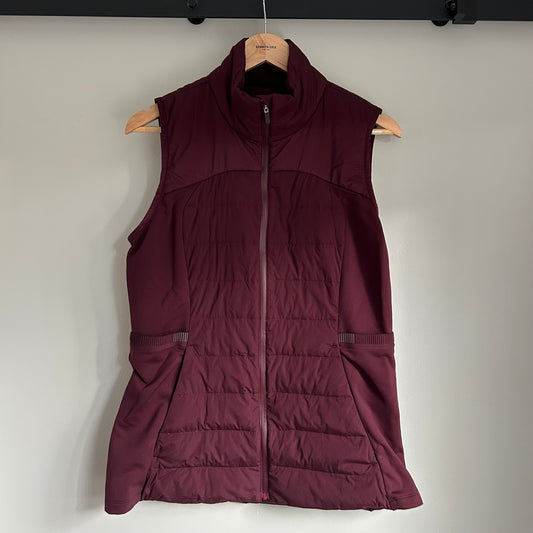 Lululemon Down for It All Puffer Vest Burgundy RARE Size 12