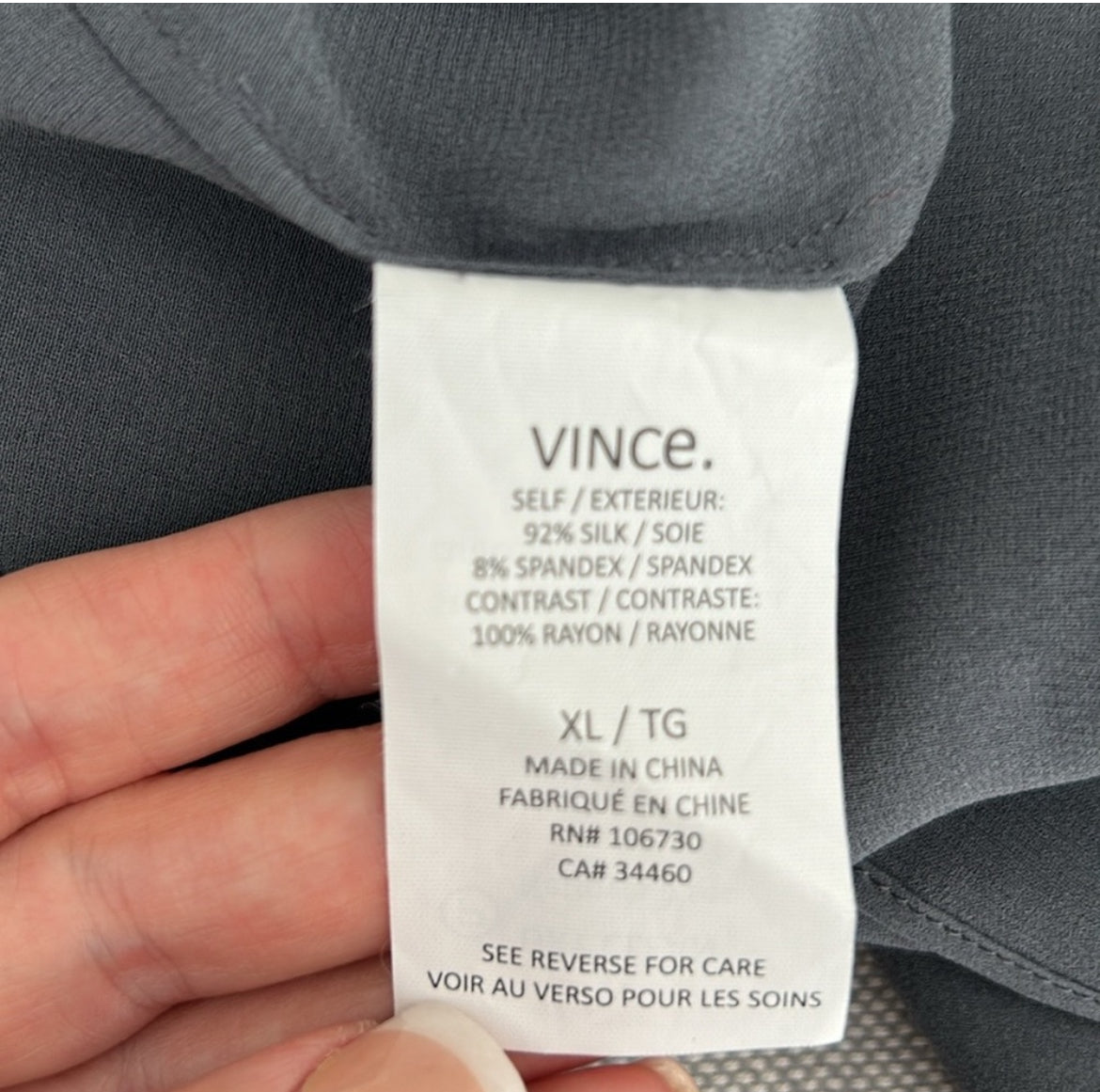 NEW! Vince Silk Dress Maxi Size XL