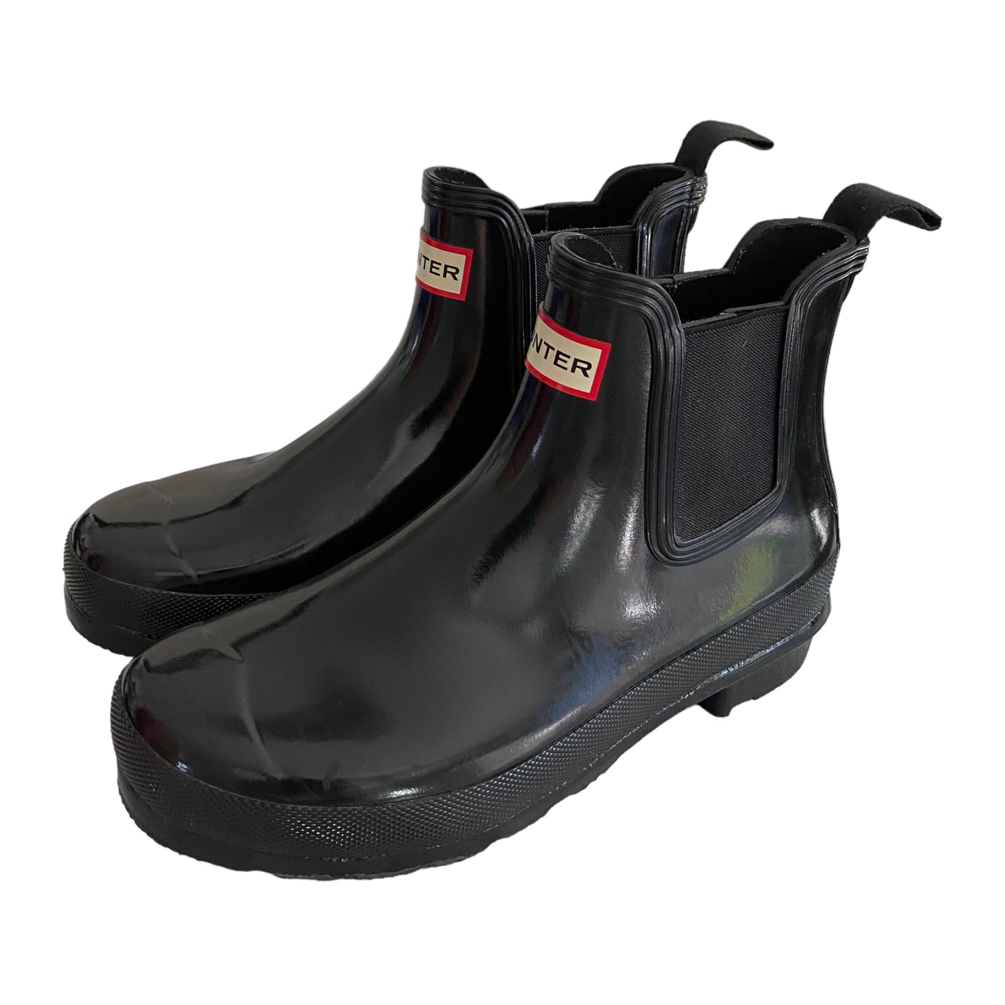Hunter Chelsea Gloss Waterproof Rubber Rain Boots Size 7